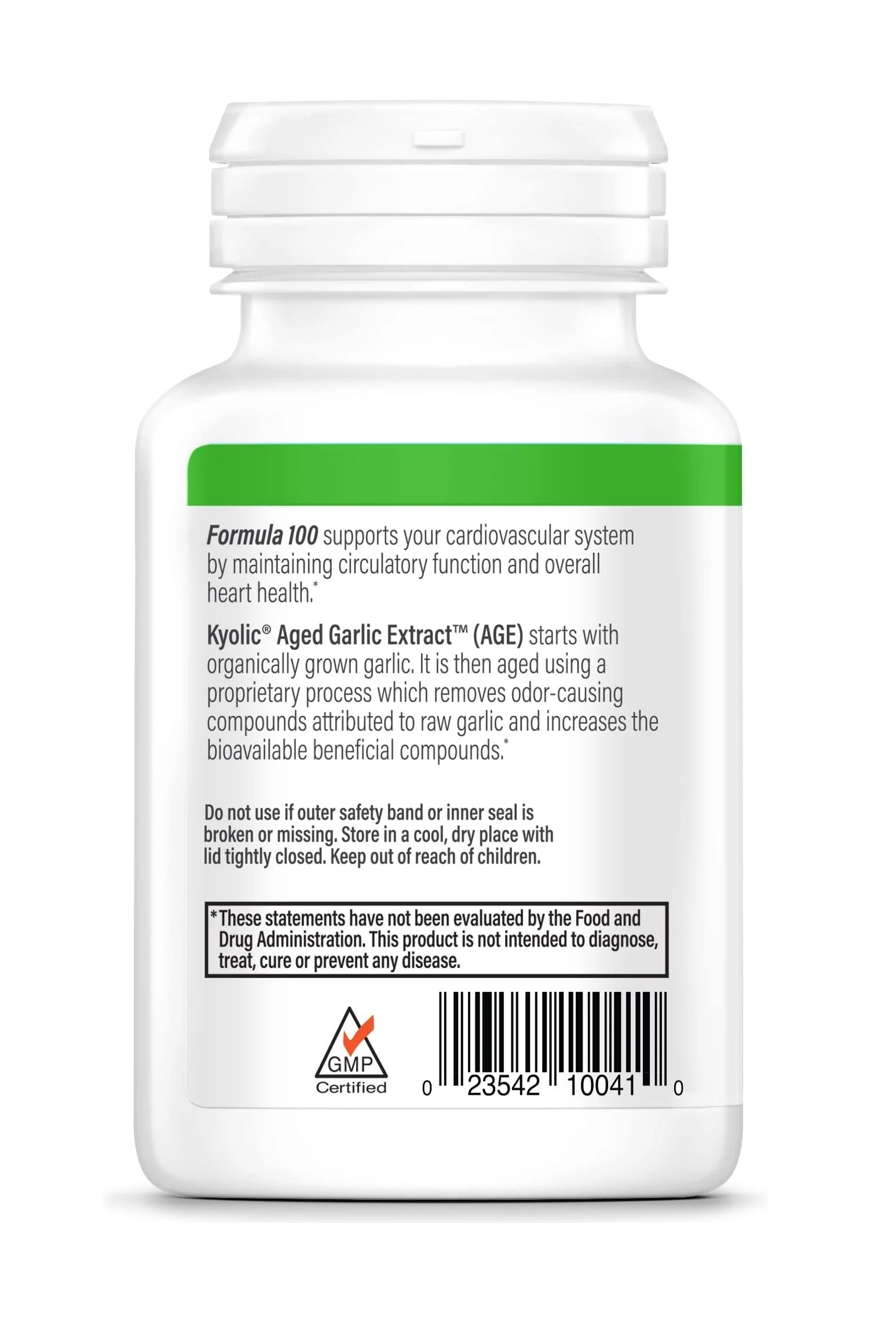 Kyolic Aged Garlic Extract Formula 100, Cardiovascular Health*, 100, Capsules. - Image 2