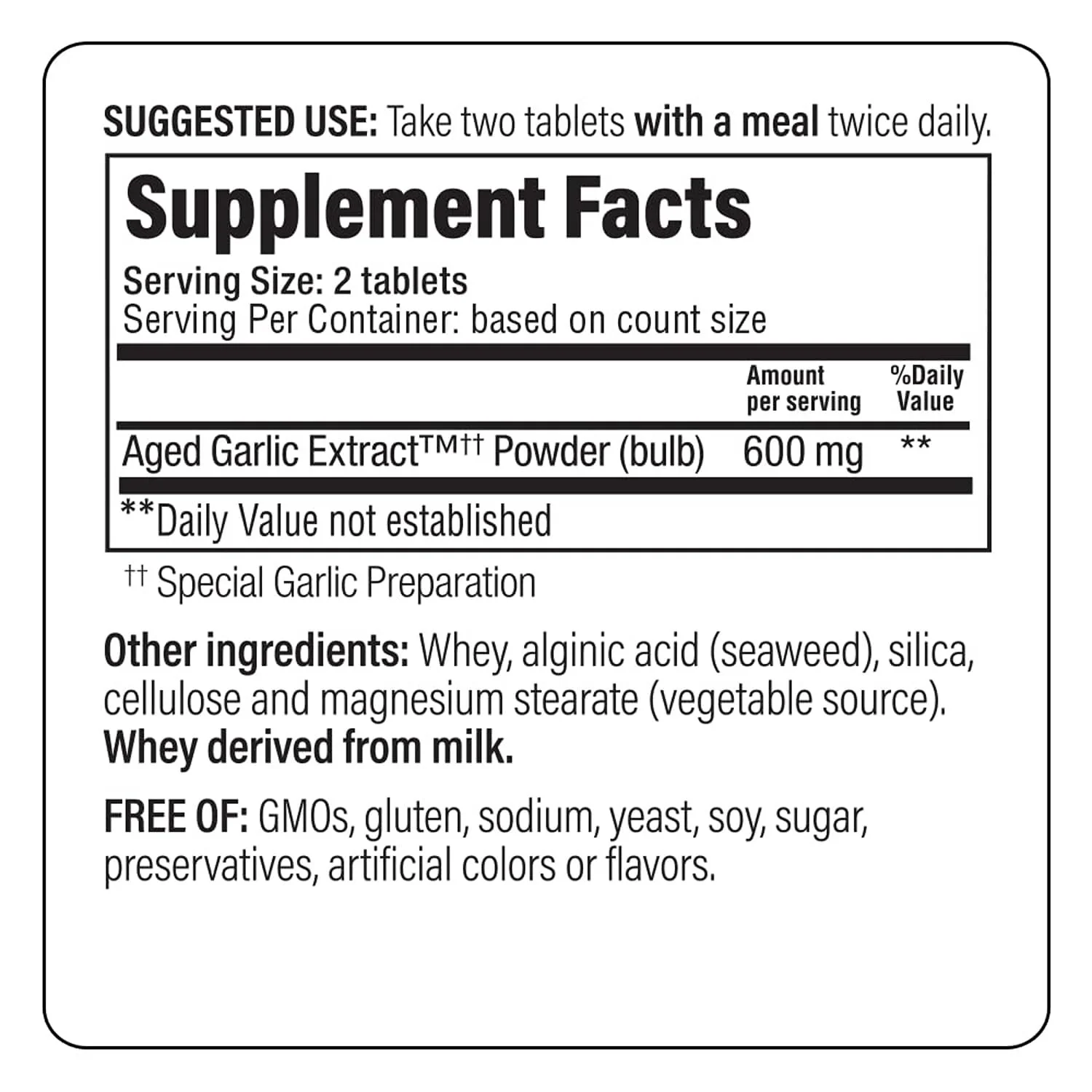Kyolic Aged Garlic Extract Formula 100, Cardiovascular Health*, 100, Tablets. - Image 4