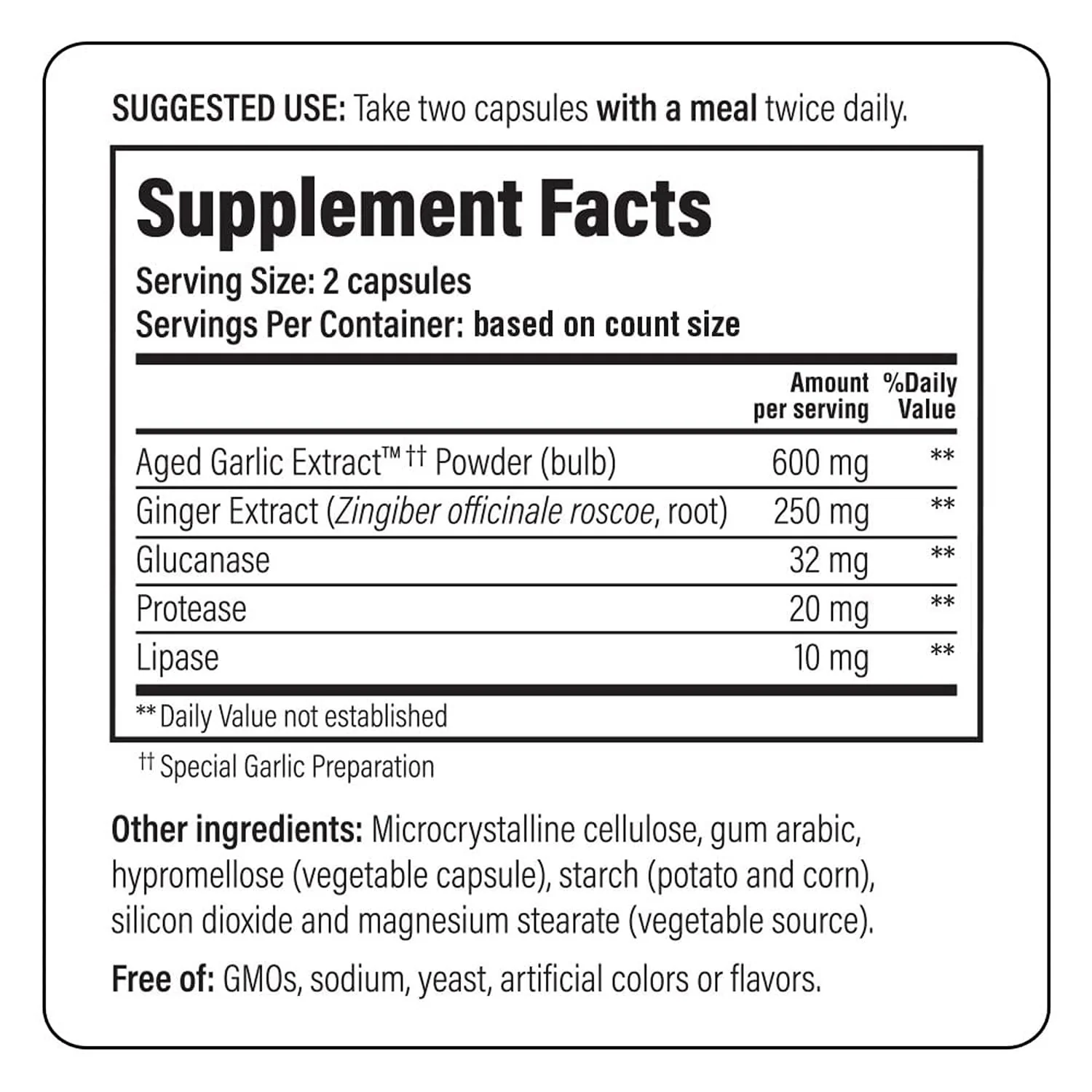 Kyolic Aged Garlic Extract Formula 102, Cleanse & Digestion*, Ginger and Enzyme Complex, 100 Capsules - Image 4