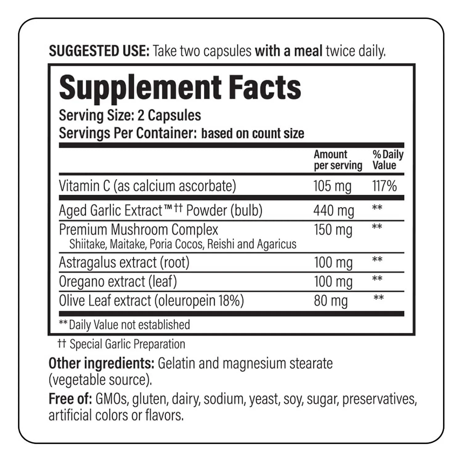 Kyolic Aged Garlic Extract Formula 103, Immune Support*, 100 Capsules - Image 3