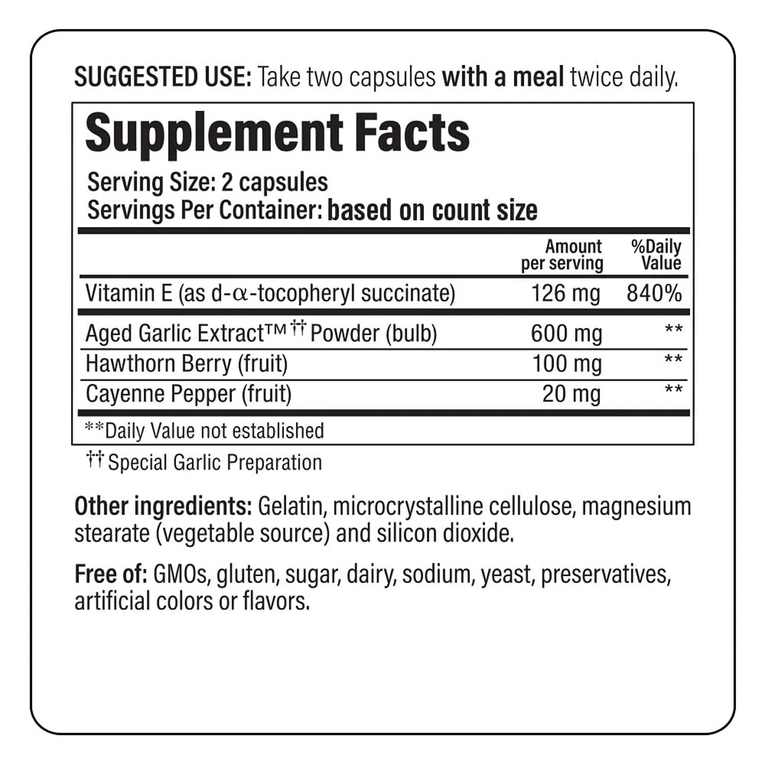 Kyolic Aged Garlic Extract Formula 106, Circulation Health*, 200 Capsules. - Image 3