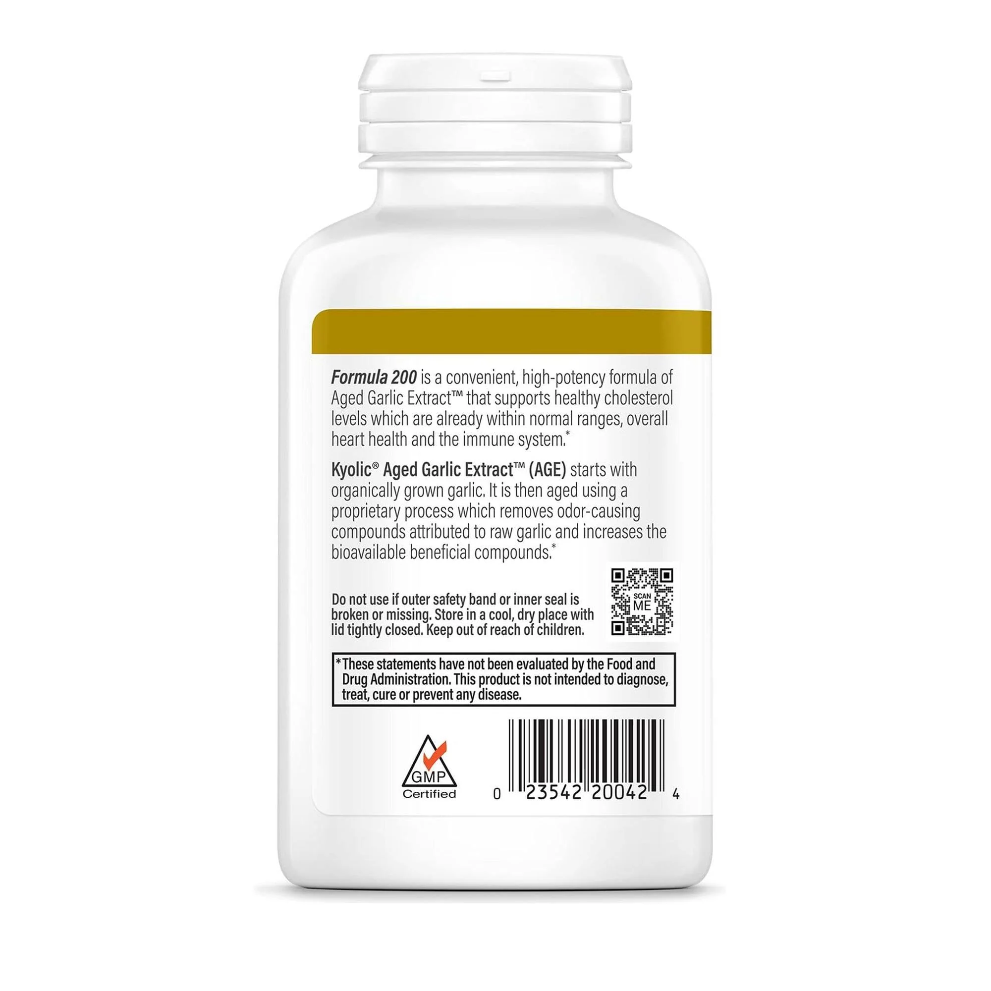 Kyolic Aged Garlic Extract Formula 200, Cardiovascular & Immune*, Reserve, 120 Capsules - Image 5