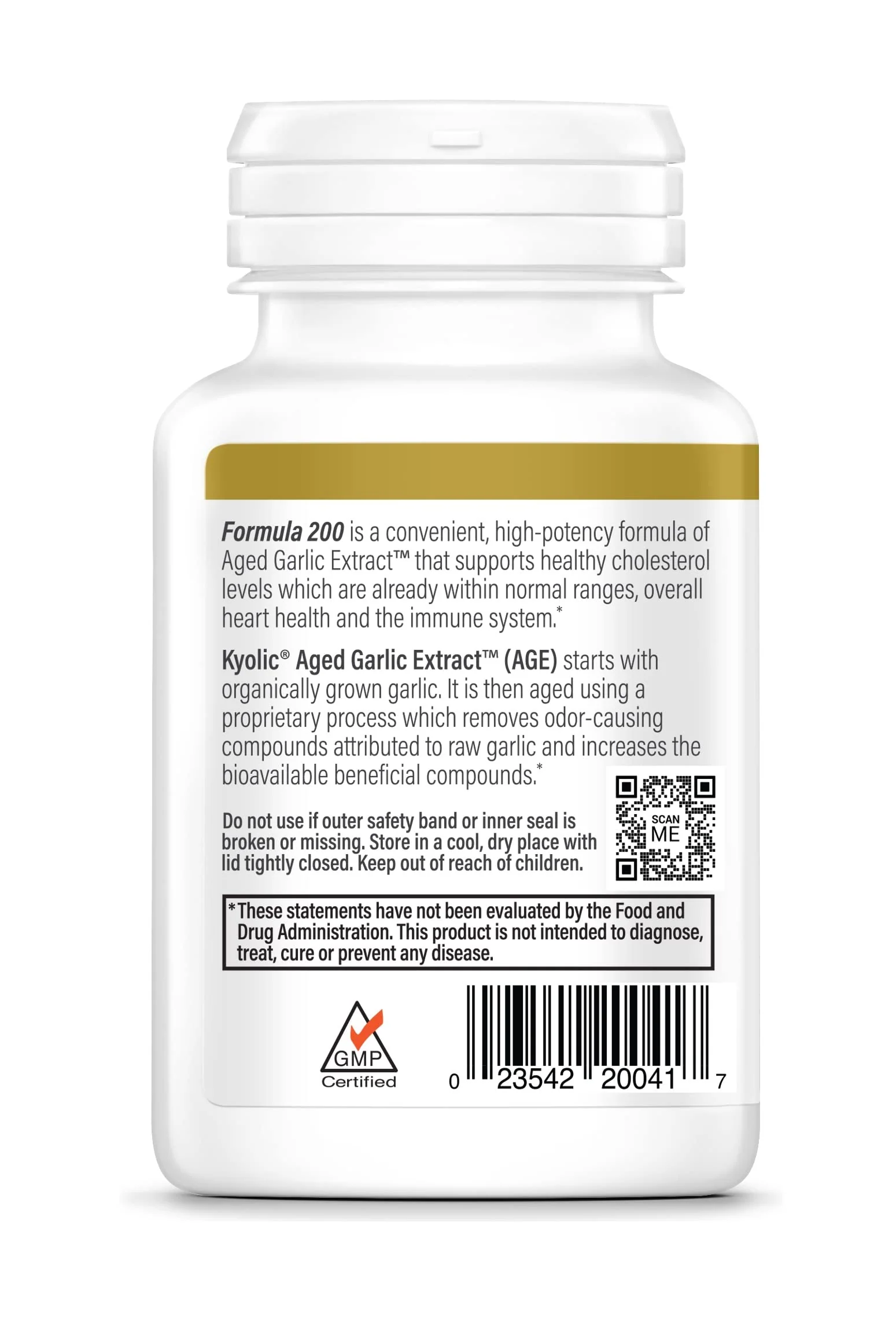 Kyolic Aged Garlic Extract Formula 200, Cardiovascular & Immune*, Reserve, 60 Capsules - Image 6