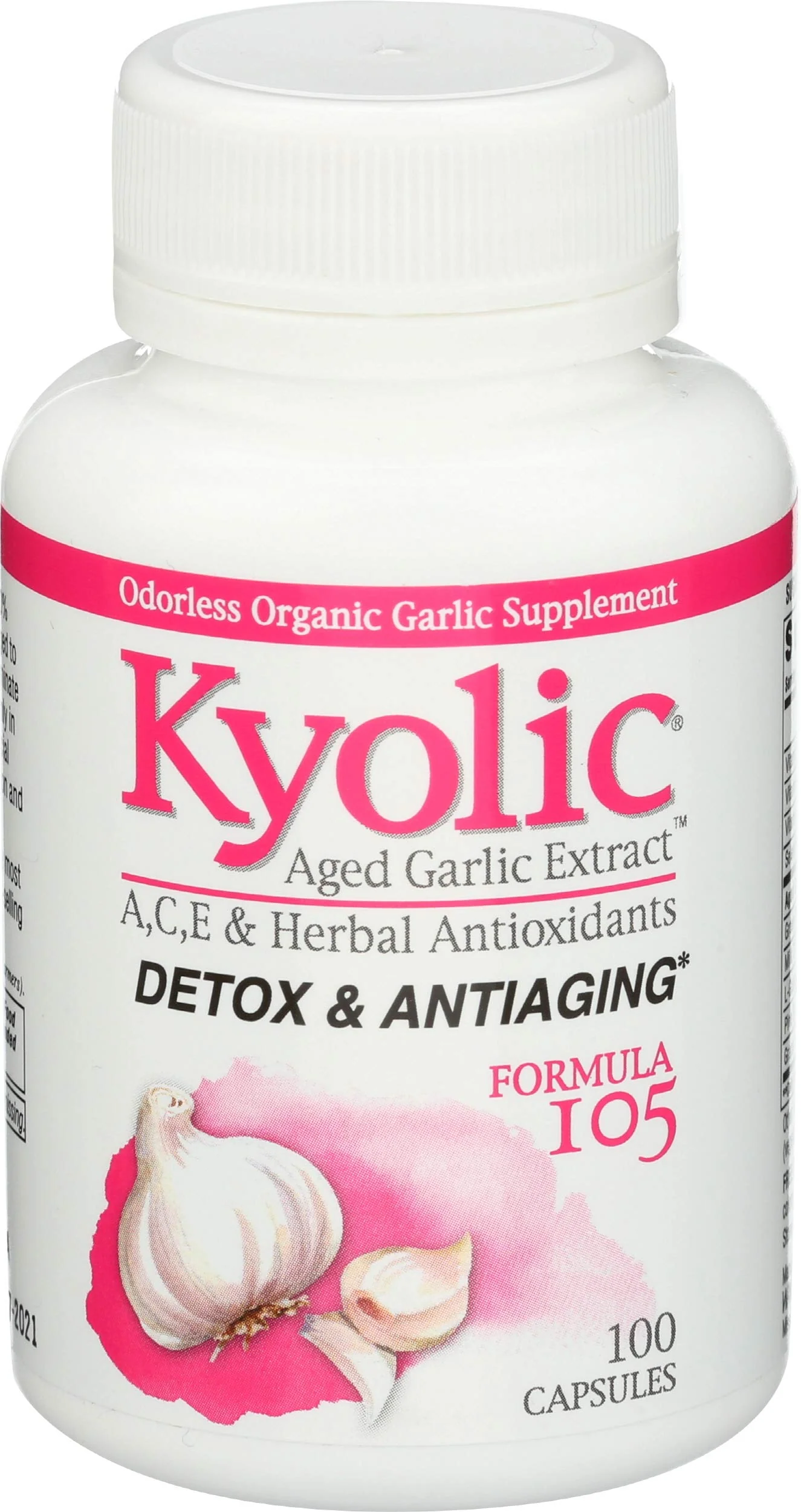 Kyolic Formula 105 Garlic Extract w/VIT A and E Selenium 100 Capsules
