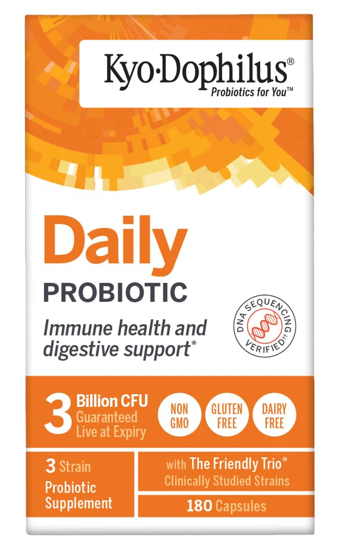 Kyolic Kyo-Dophilus Daily Probiotic, Immune Health & Digestive Support*, 180 Capsules - Image 5