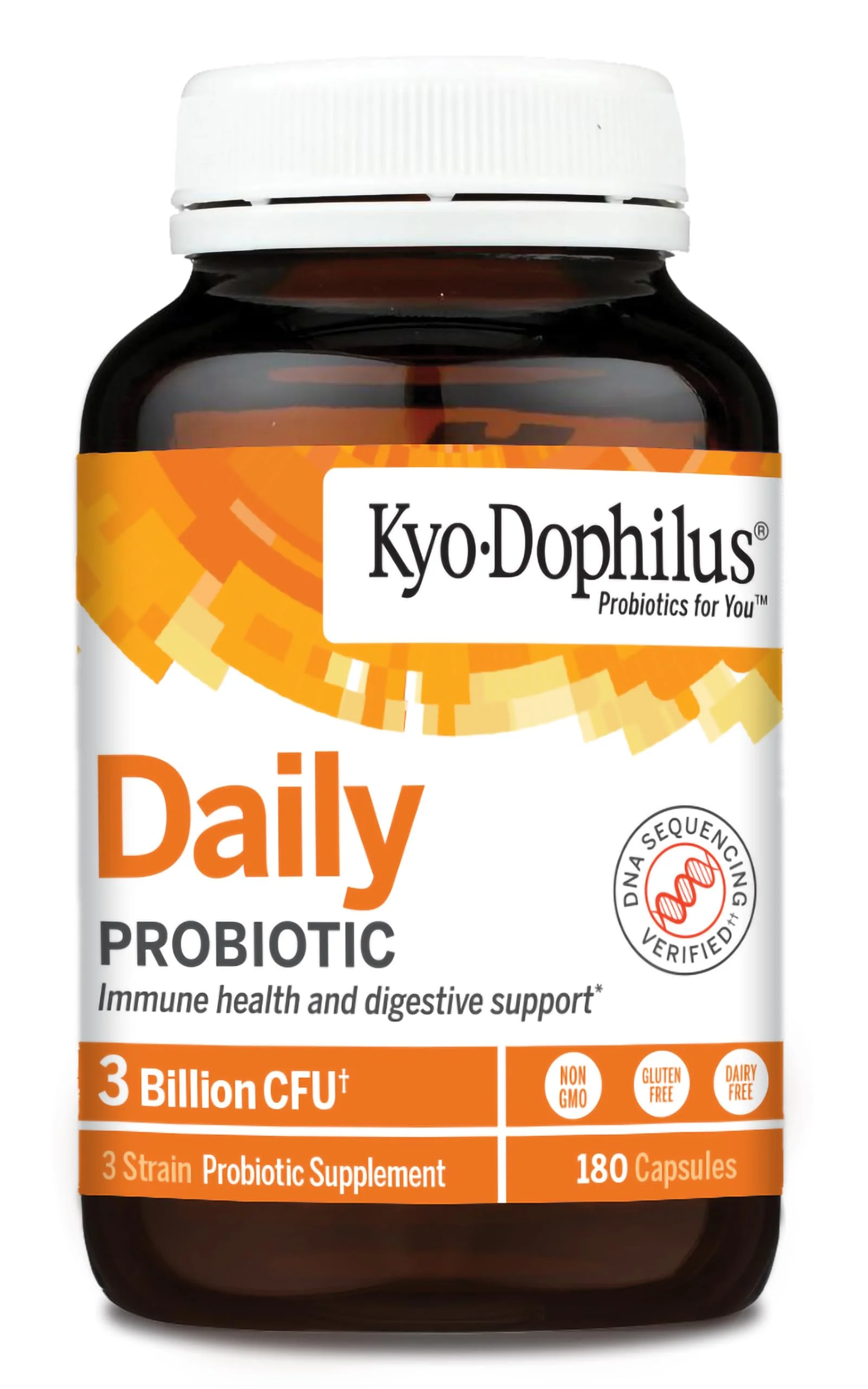 Kyolic Kyo-Dophilus Daily Probiotic, Immune Health & Digestive Support*, 180 Capsules - Image 6
