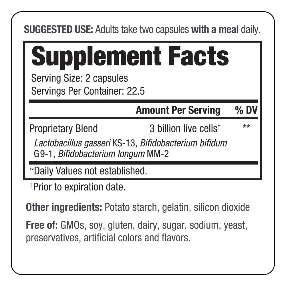 Kyolic Kyo-Dophilus Daily Probiotic, Immune Health & Digestive Support*, 45 Capsules - Image 3