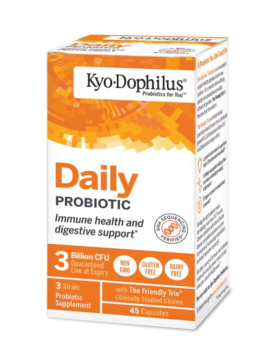 Kyolic Kyo-Dophilus Daily Probiotic, Immune Health & Digestive Support*, 45 Capsules - Image 5
