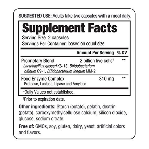 Kyolic Kyo-Dophilus Enzymes+ Probiotic, Nutrient Digestion and Gut Health*, 120 Capsules - Image 4