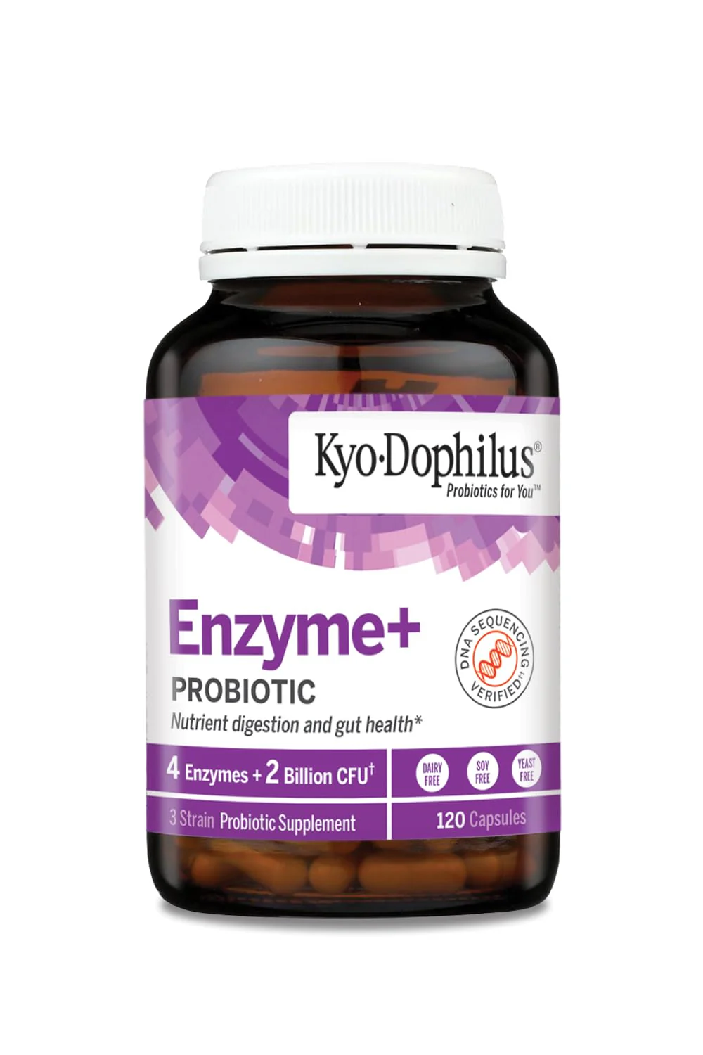 Kyolic Kyo-Dophilus Enzymes+ Probiotic, Nutrient Digestion and Gut Health*, 120 Capsules - Image 5