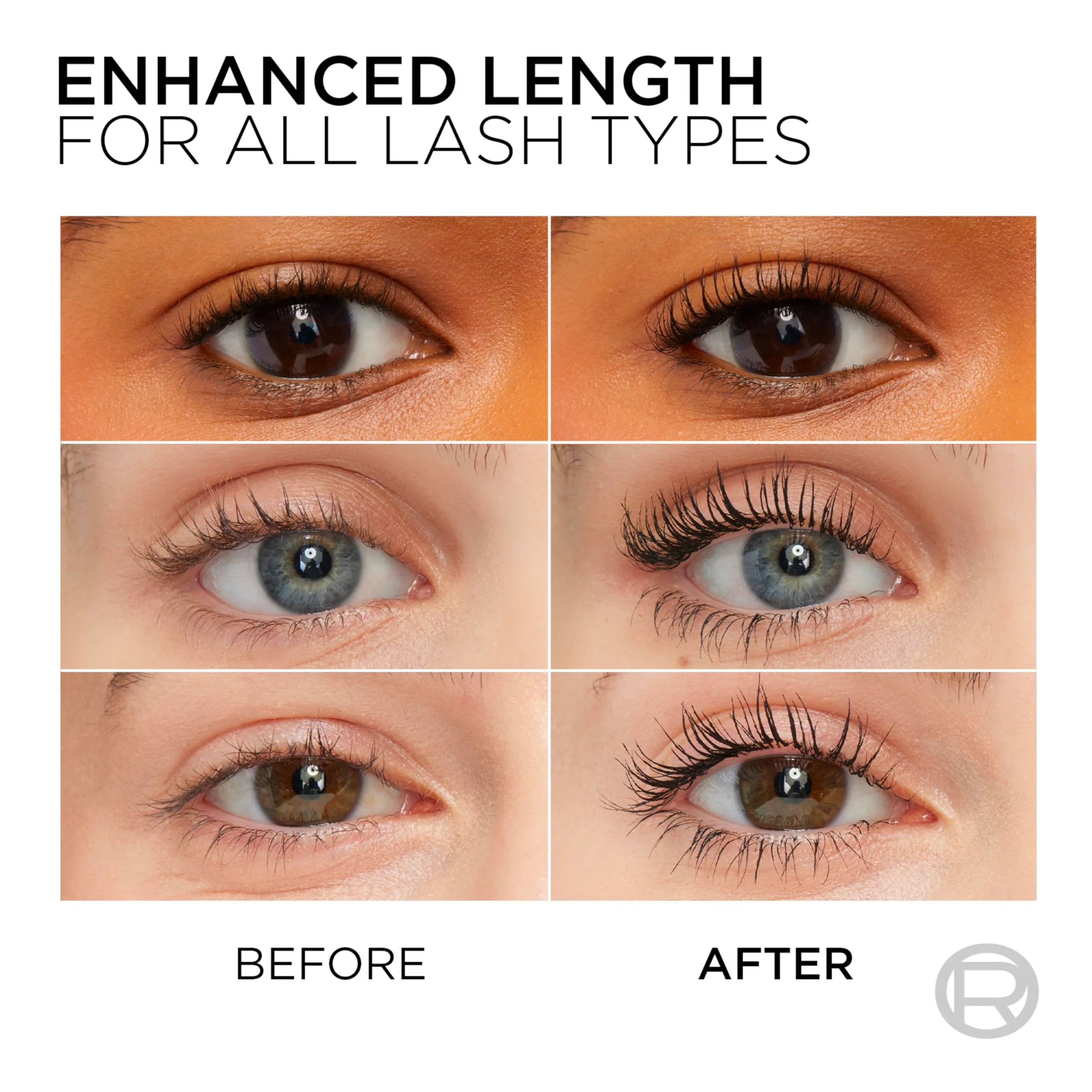 L’Oreal Paris Makeup Original Telescopic Mascara, Separating Mascara Volume and Length Formula, Washable, Black, 0.27 Fl Oz., 1 Count - Image 8