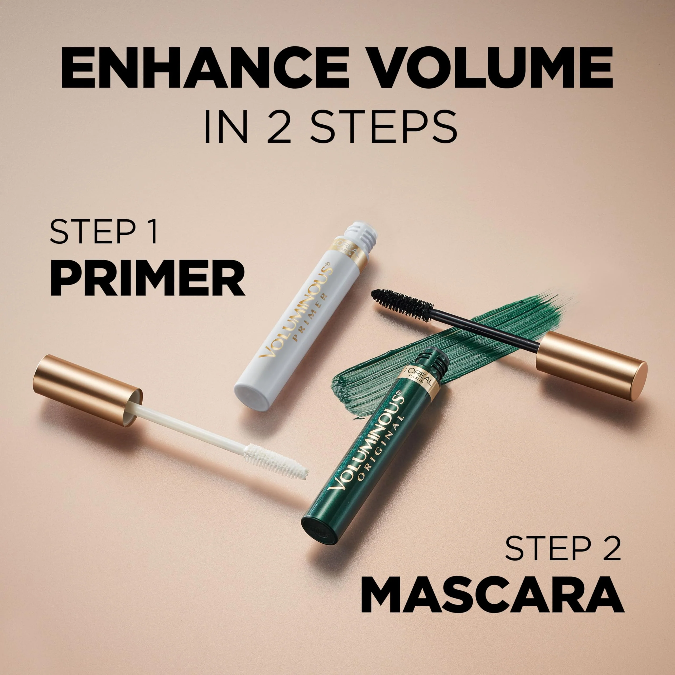 L’Oreal Paris Original Voluminous Mascara, Building Mascara Volume and Length Formula, Washable, Deep Green, 0.26 Fl Oz., 1 Count - Image 4