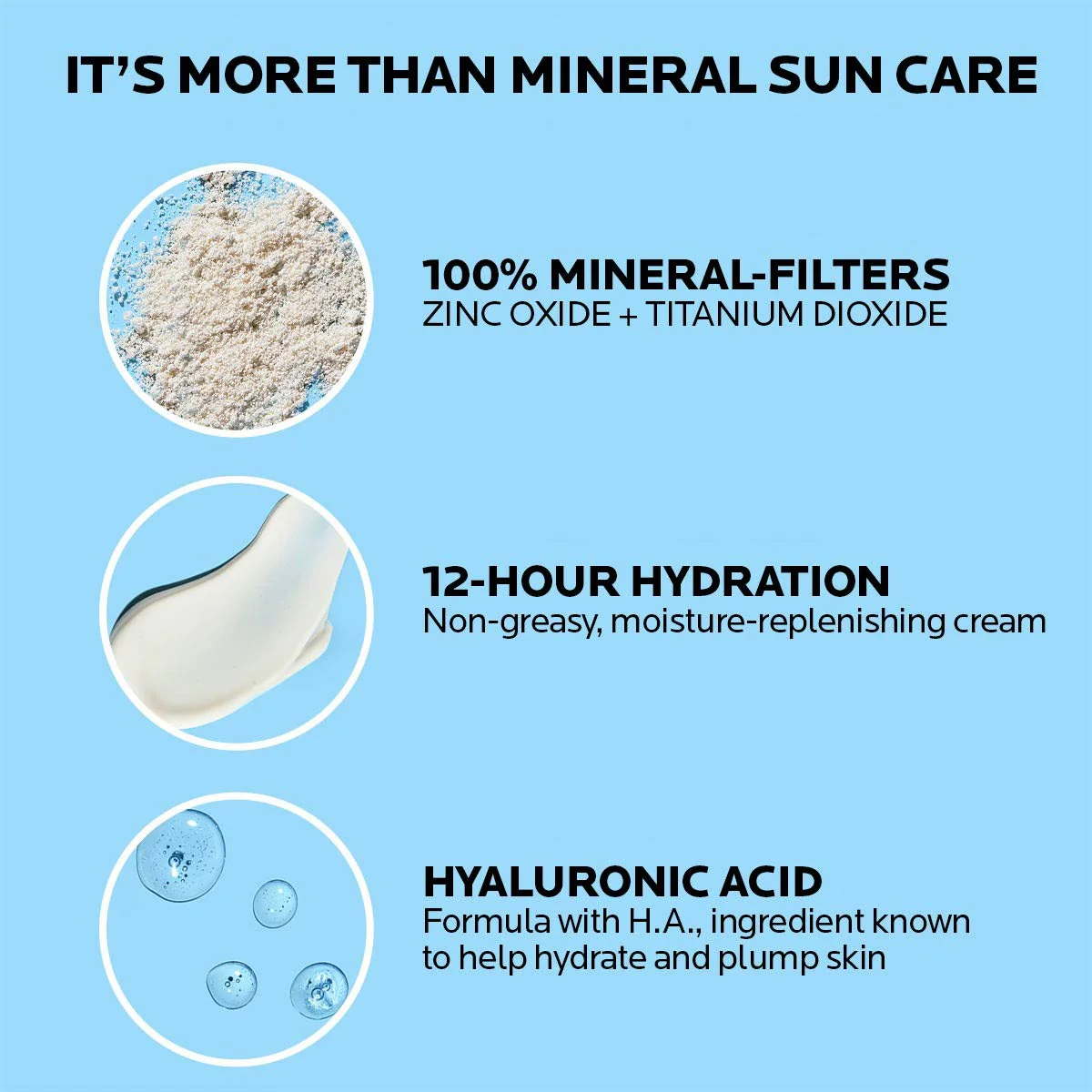 La Roche-Posay Anthelios 100% Mineral Sunscreen Moisturizer with Hyaluronic Acid, Broad Spectrum SPF 30 Face Sunscreen with Zinc Oxide & Titanium Dioxide, 1.7 fl. oz. - Image 12