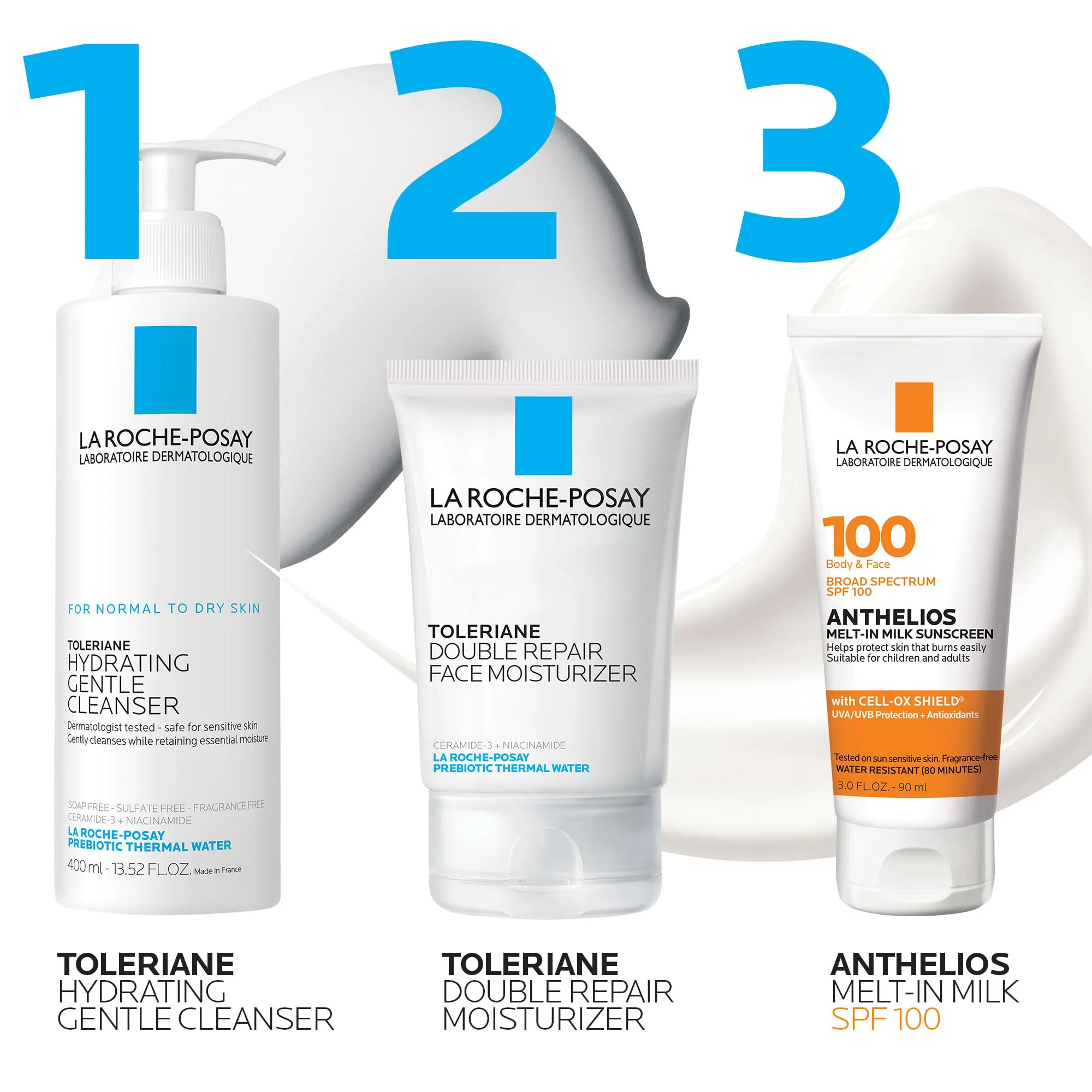La Roche-Posay Anthelios Melt-In Milk Sunscreen SPF 100, Sunscreen For Body & Face, Broad Spectrum SPF + Antioxidants, Oil Free, For Sun Sensitive Skin, Oxybenzone Free - Image 3