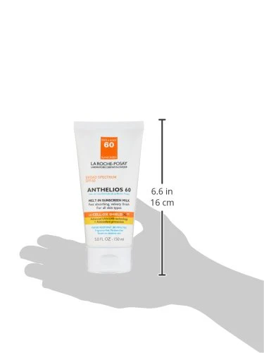 La Roche-Posay Anthelios Melt-In Milk Sunscreen SPF 60, Sunscreen For Body & Face, Broad Spectrum SPF + Antioxidants, Oil Free, Lightweight & Fast Absorbing, Oxybenzone Free - Image 4