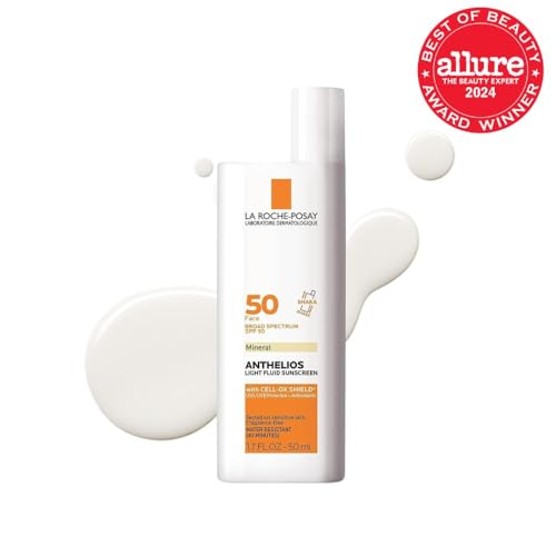 La Roche-Posay Anthelios Mineral Ultra-Light Face Sunscreen SPF 50, Zinc Oxide Sunscreen for Face, 100% Mineral Sunblock, Oil Free for Sensitive Skin, Daily Sun Protection - Image 12