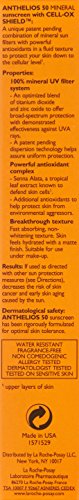 La Roche-Posay Anthelios Mineral Ultra-Light Face Sunscreen SPF 50, Zinc Oxide Sunscreen for Face, 100% Mineral Sunblock, Oil Free for Sensitive Skin, Daily Sun Protection - Image 2