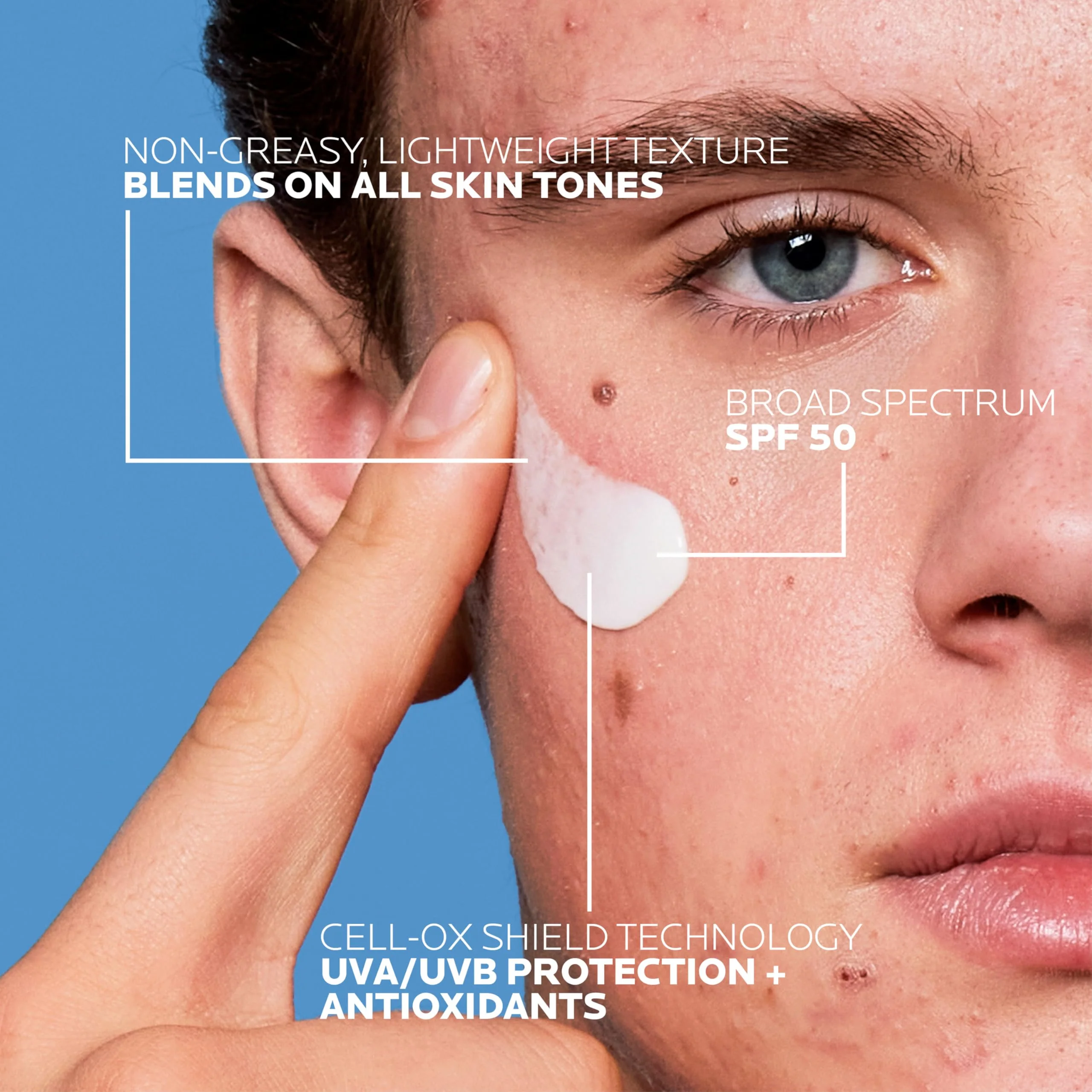 La Roche Posay Anthelios UV Clear Sunscreen SPF 50, Daily Sunscreen for Face with Azelaic Acid, Broad Spectrum Invisible SPF Protection for Acne and Rosacea Prone Skin - Image 10