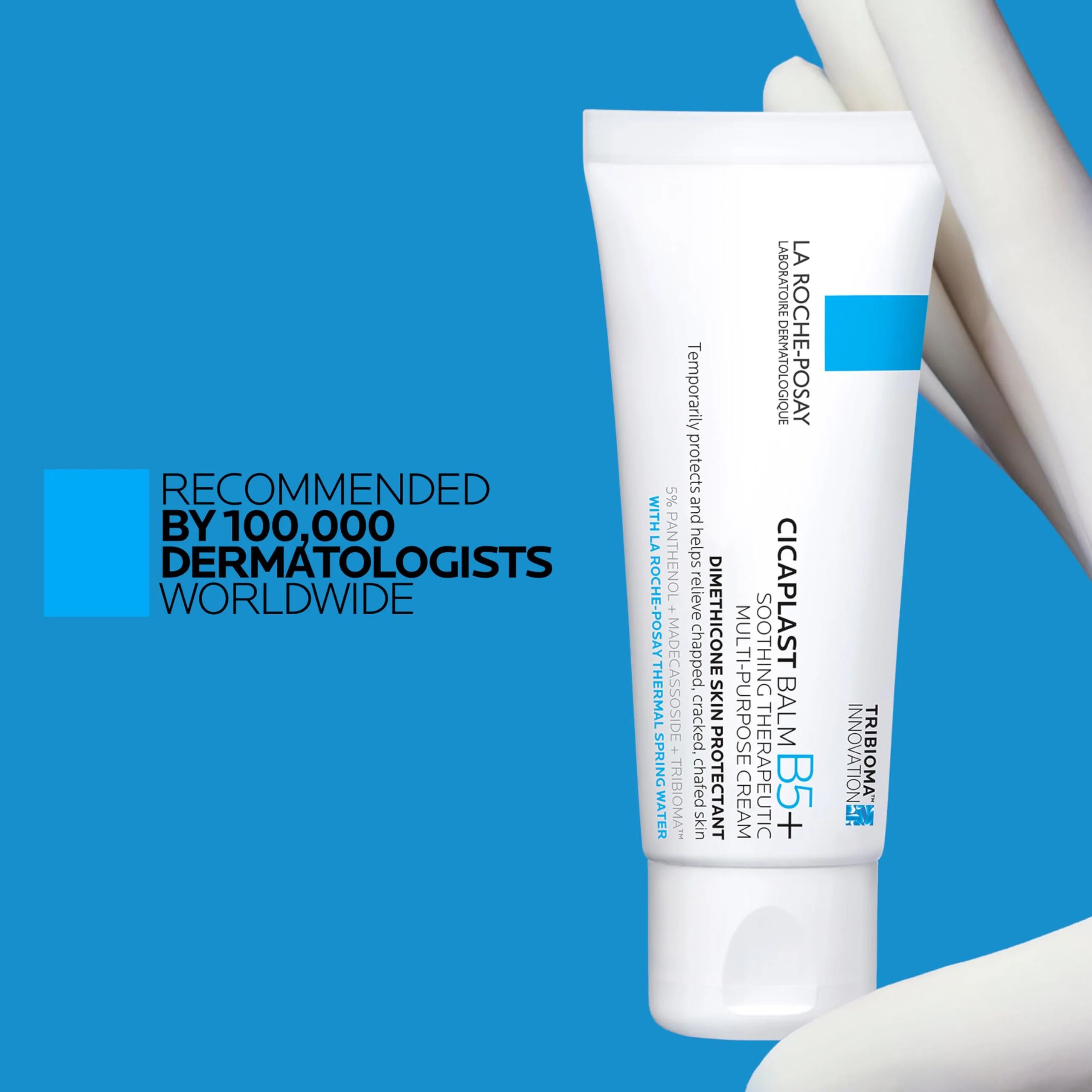 La Roche-Posay Cicaplast Balm B5, Healing Ointment and Soothing Therapeutic Multi Purpose Cream for Dry & Irritated Skin, Body and Hand Balm, Baby Safe, Fragrance Free - Image 6