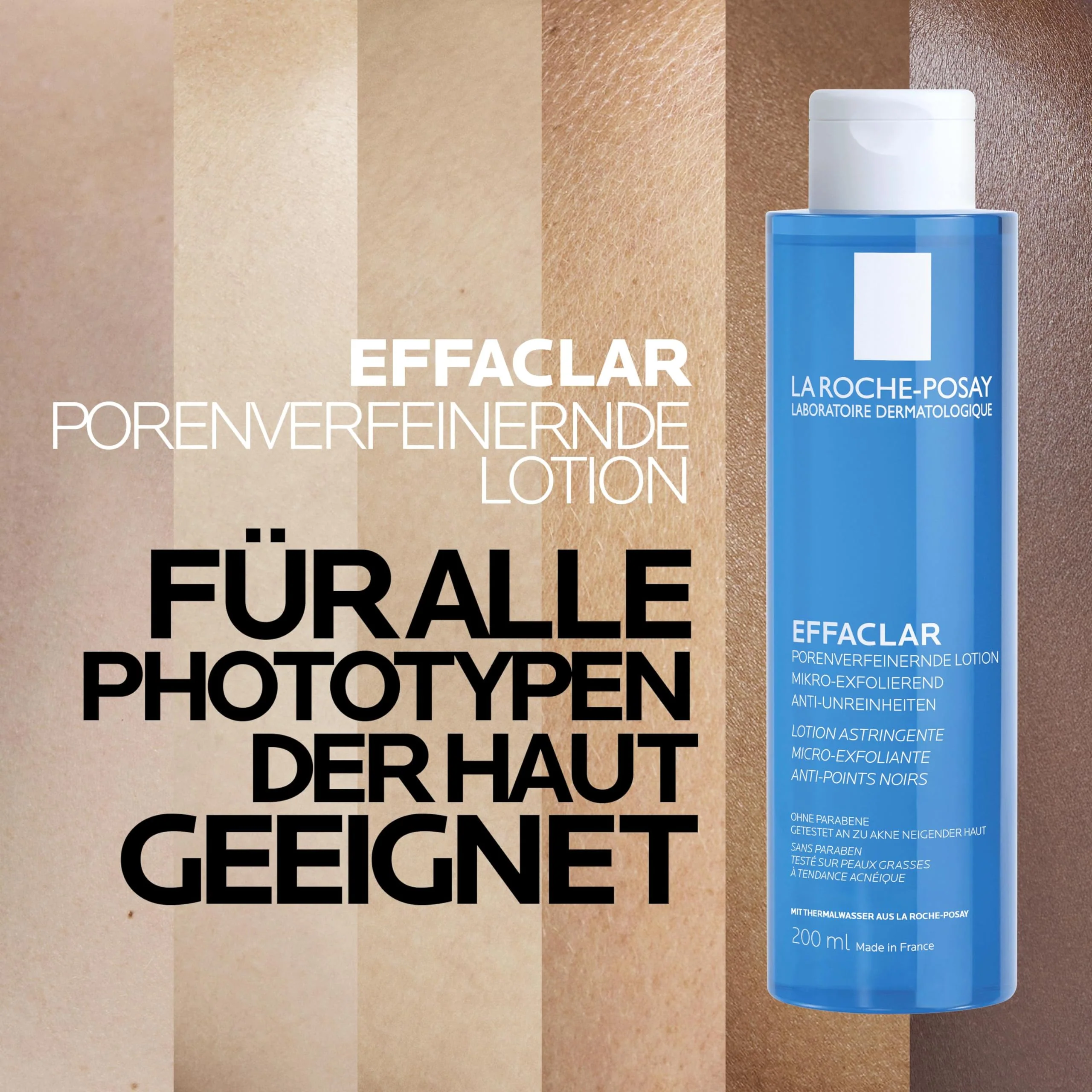 La Roche-Posay Effaclar Astringent Face Toner for Oily Skin, with Exfoliating LHAs to Minimize Appearance of Pores and Smooth Skin Texture - Image 6