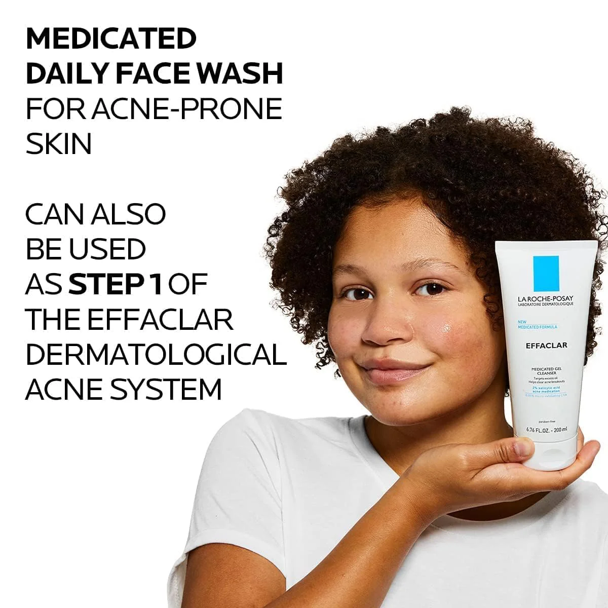 La Roche-Posay Effaclar Medicated Gel Cleanser, 2% Salicylic Acid Cleanser + LHA + Glycerin, Foaming Acne Face Wash, Helps Clear & Prevent Acne Breakouts, Oil Free, Targets Excess Oil - Image 7