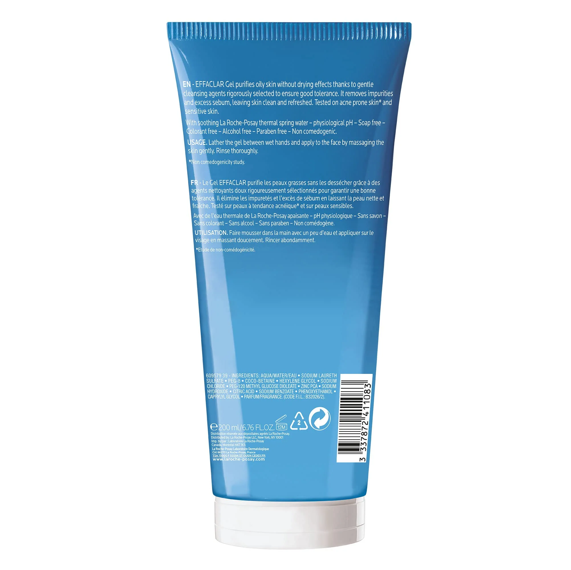 La Roche-Posay Effaclar Purifying Foaming Gel Cleanser for Oily Skin, With Zinc Pidolate To Remove Excess Oil & Shine, Alcohol Free & Oil Free, Face Wash For Oily Skin, Sensitive Skin Tested - Image 2