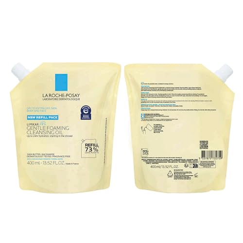 La Roche-Posay Lipikar AP+ Gentle Foaming Cleansing Oil, Gentle Oil Cleanser for Face and Body Formulated with Niacinamide, Long-Lasting 24-hour Hydration, Fragrance-Free & Soap Free - Image 2