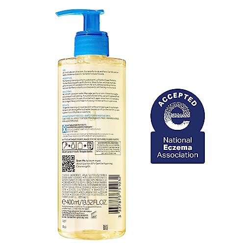 La Roche-Posay Lipikar AP+ Gentle Foaming Cleansing Oil, Gentle Oil Cleanser for Face and Body Formulated with Niacinamide, Long-Lasting 24-hour Hydration, Fragrance-Free & Soap Free - Image 11