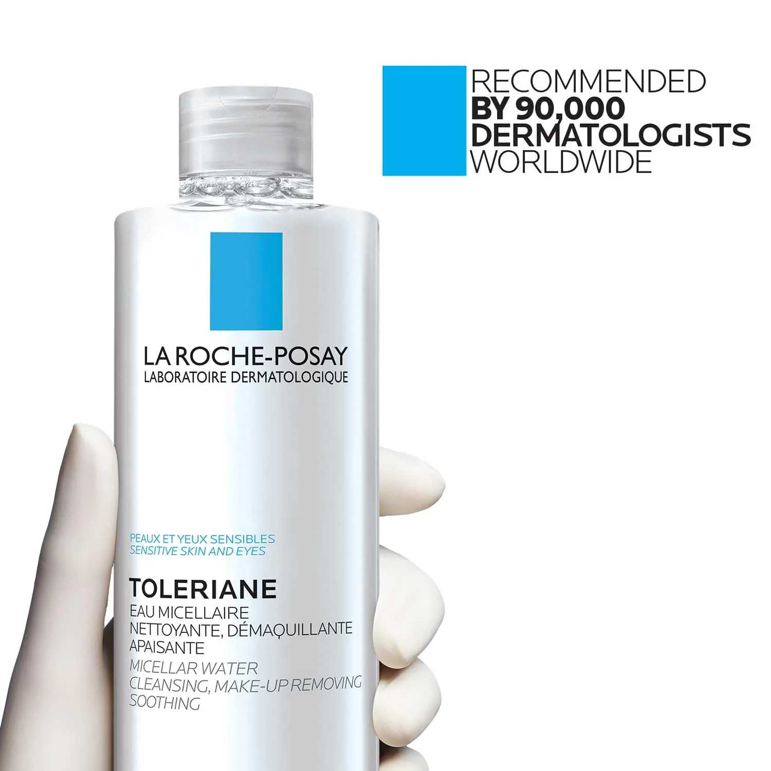 La Roche-Posay Micellar Cleansing Water for Sensitive Skin, Micellar Water Makeup Remover, Cleanses and Hydrates Skin, Gentle Face Toner, Oil Free - Image 2