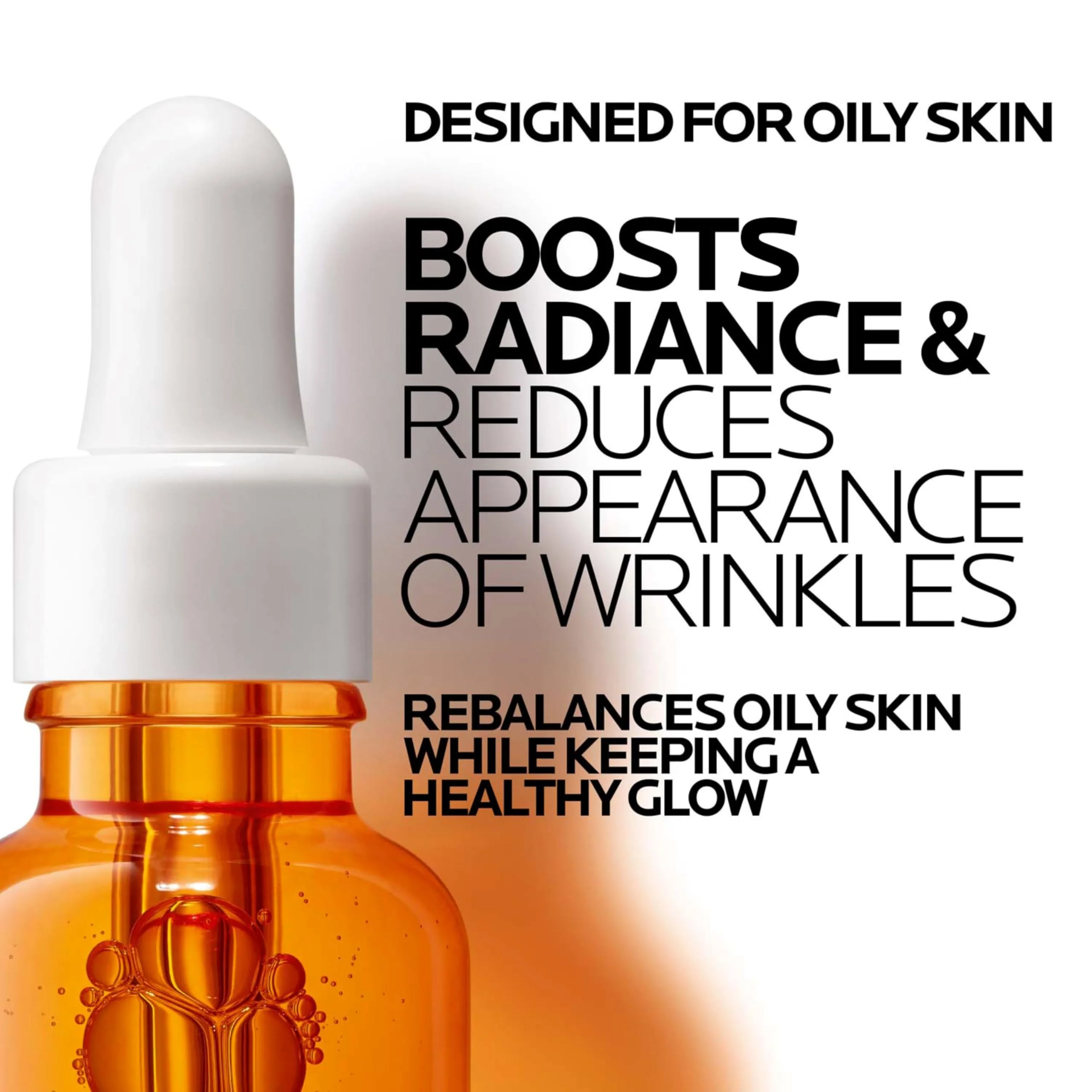 La Roche-Posay Pure 12% Vitamin C Oil Control Serum For Face With Hyaluronic Acid & Salicylic Acid, Hydrating Face Serum for Oily & Combination Skin, Boost Radiance & Reduce Wrinkles - Image 10