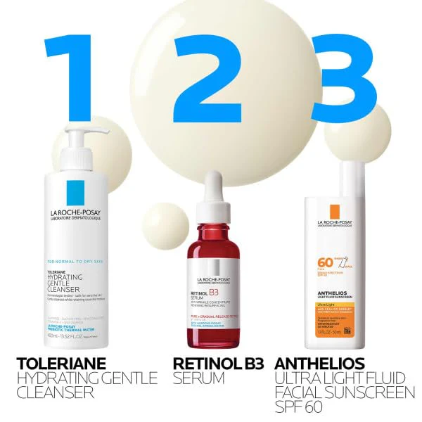 La Roche-Posay Pure Retinol Face Serum with Vitamin B3, Anti Aging Face Serum for Lines, Wrinkles & Premature Sun Damage to Resurface & Hydrate, Suitable for Sensitive Skin, 1.0 Fl. Oz - Image 5