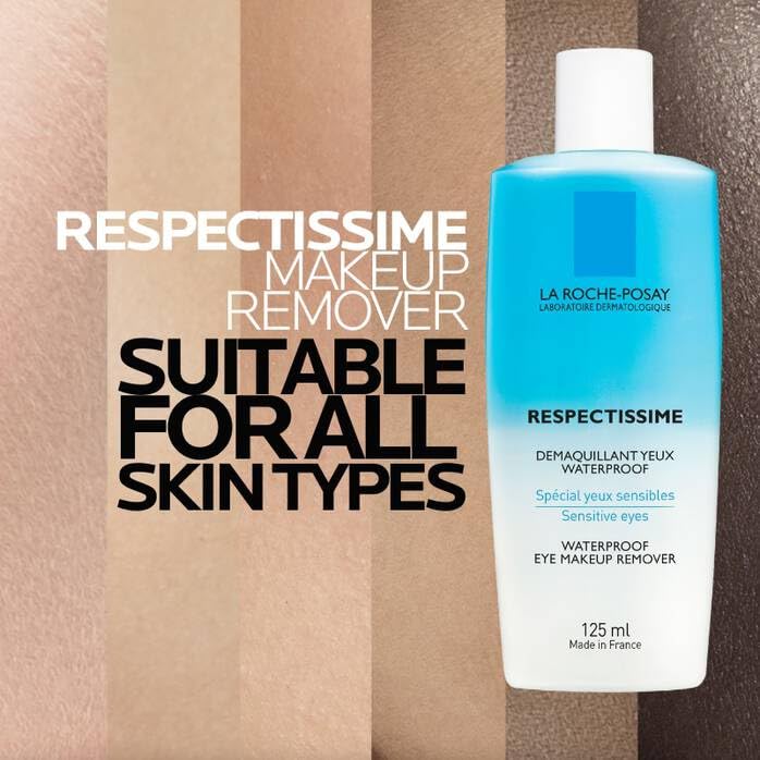 La Roche-Posay Respectissime Waterproof Eye Makeup Remover, Won't Irritate Sensitive Skin, Fragrance Free, 4.2 Fl Oz - Image 5