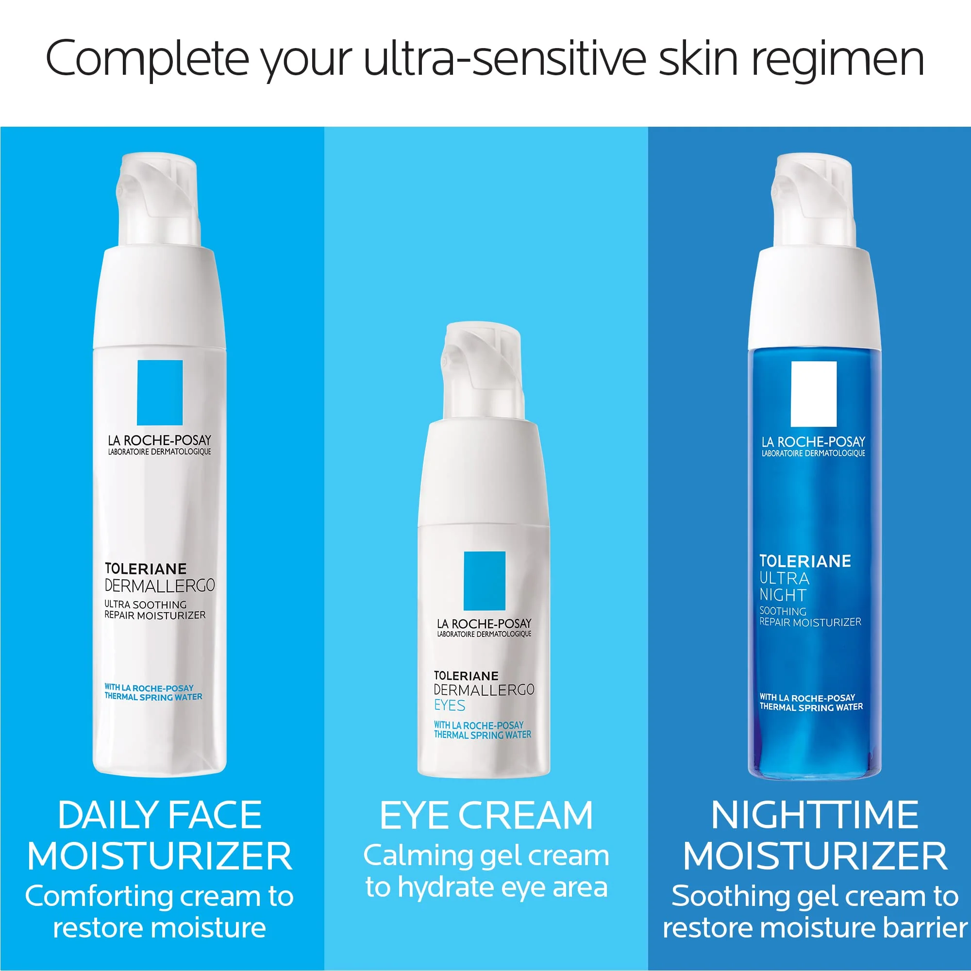 La Roche-Posay Toleriane Dermallergo Ultra Soothing Repair Face Moisturizer for Sensitive Skin, Gentle Moisturizing Face Cream for Dry Skin, Packaging May Vary, Formerly Toleriane Ultra - Image 4