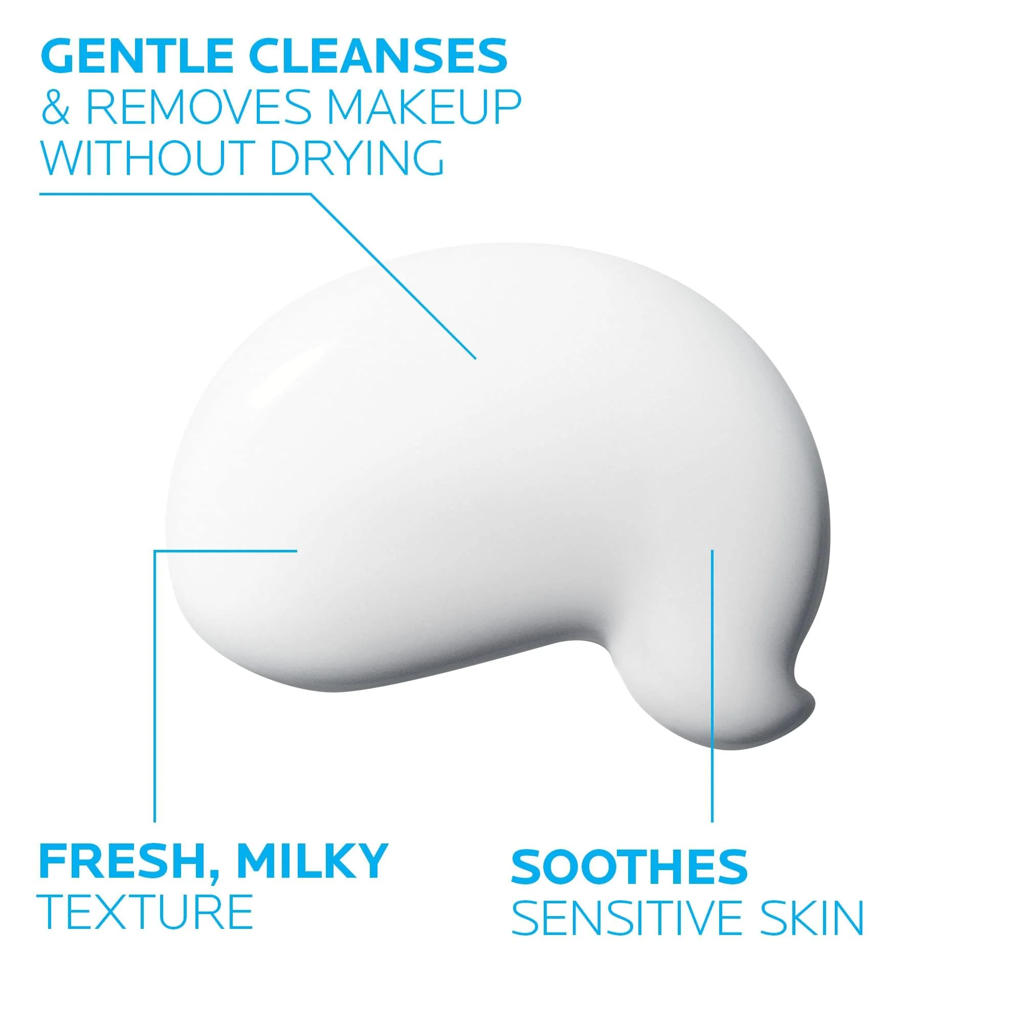 La Roche-Posay Toleriane Dermo Facial Cleanser for Face & Eyes, Gentle Face Wash and Makeup Remover, Milky Texture, Fragrance Free, Preservative Free - Image 5