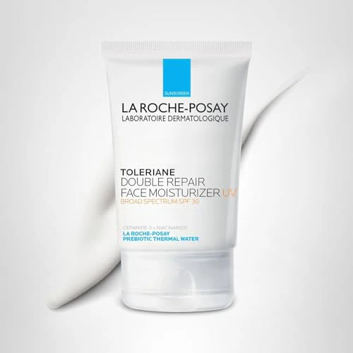 La Roche-Posay Toleriane Double Repair UV SPF Moisturizer for Face, Daily Facial Moisturizer with Sunscreen SPF 30, Niacinamide and Glycerin, Oil Free, Moisturizing Sun Protection - Image 2