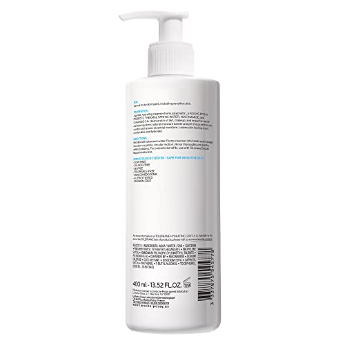 La Roche-Posay Toleriane Hydrating Gentle Face Cleanser, Daily Facial Cleanser with Niacinamide and Ceramides for Sensitive Skin, Moisturizing Face Wash for Normal to Dry Skin, Fragrance Free - Image 3