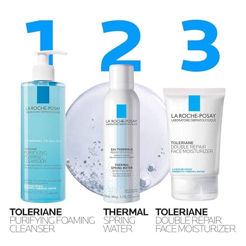 La Roche-Posay Toleriane Purifying Foaming Facial Cleanser, Oil Free Face Wash for Women & Men with Niacinamide + Ceramides, Pore Cleanser Safe For Sensitive Skin, Won’t Dry Out Skin, Soap Free, 200ml - Image 3