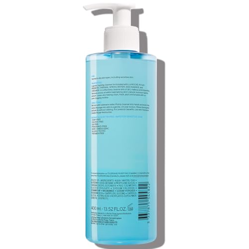 La Roche-Posay Toleriane Purifying Foaming Facial Cleanser, Oil Free Face Wash for Women & Men with Niacinamide + Ceramides, Pore Cleanser Safe For Sensitive Skin, Won’t Dry Out Skin, Soap Free, 400ml - Image 3