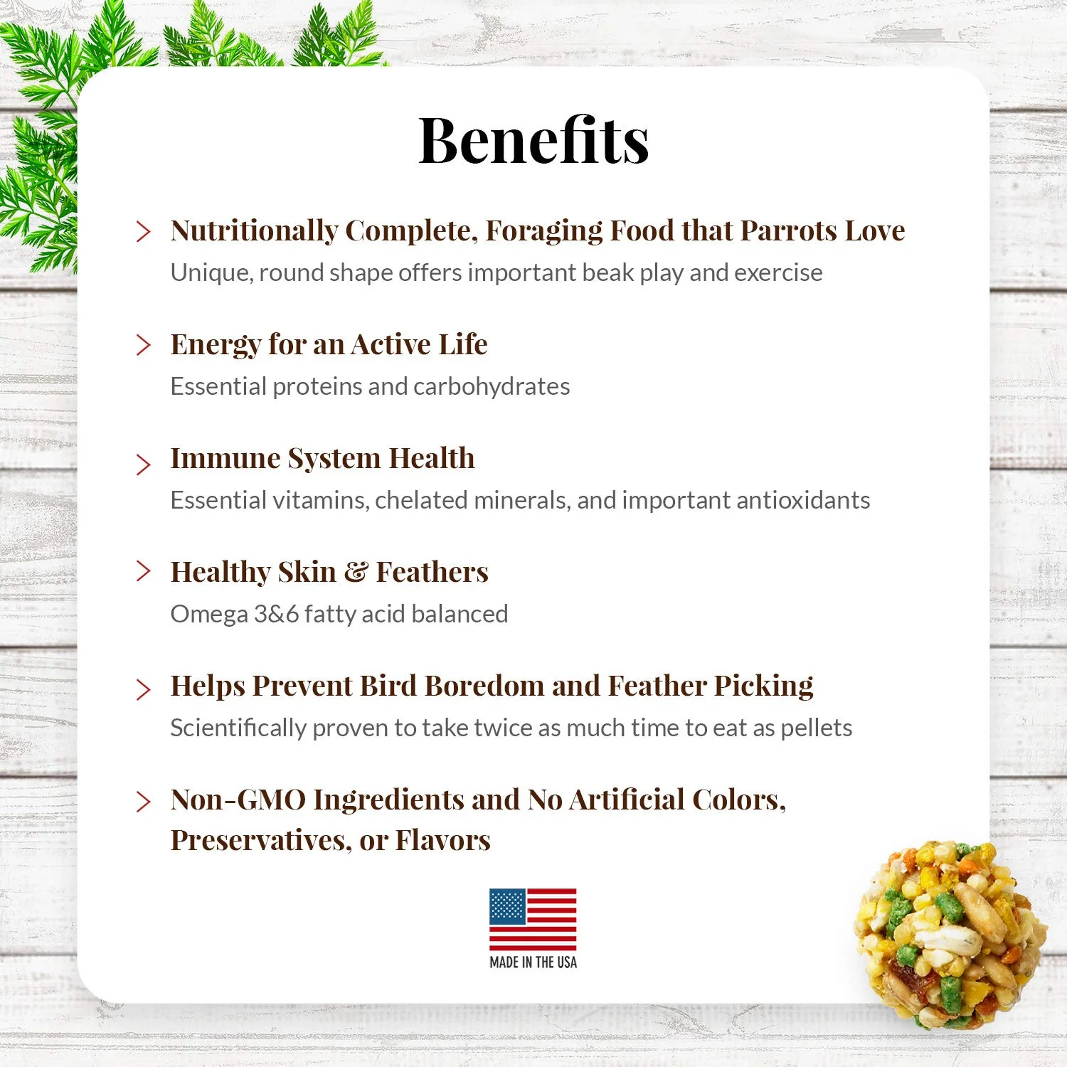 LAFEBER'S Garden Veggie Nutri-Berries Pet Bird Food, Made with Non-GMO and Human-Grade Ingredients, for Parrots, 3 lb - Image 4