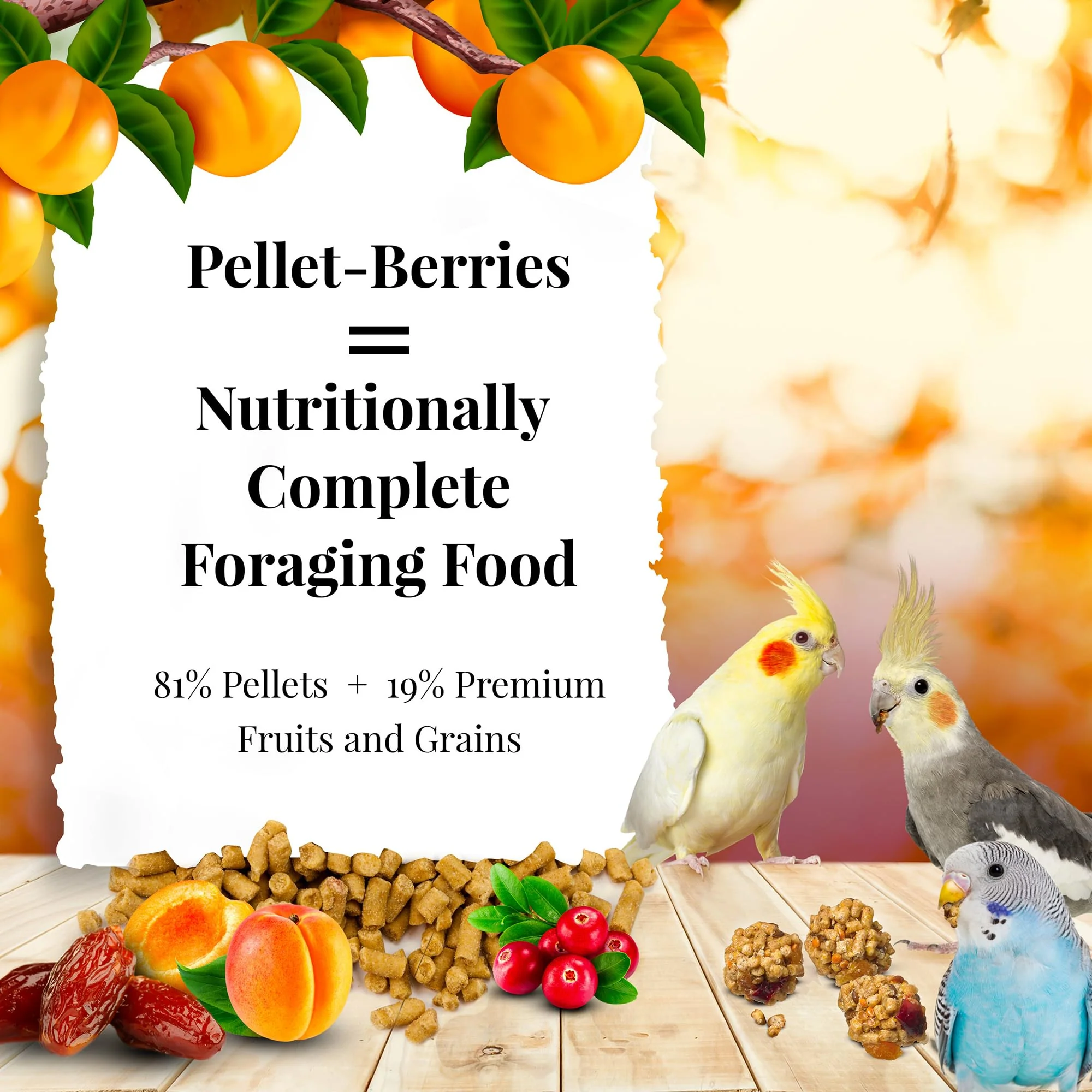 LAFEBER'S Pellet-Berries Pet Bird Food, Made with Non-GMO and Human-Grade Ingredients, for Cockatiels, Conures, Parakeets (Budgies), Lovebirds (PelletBerries 10 oz) - Image 7
