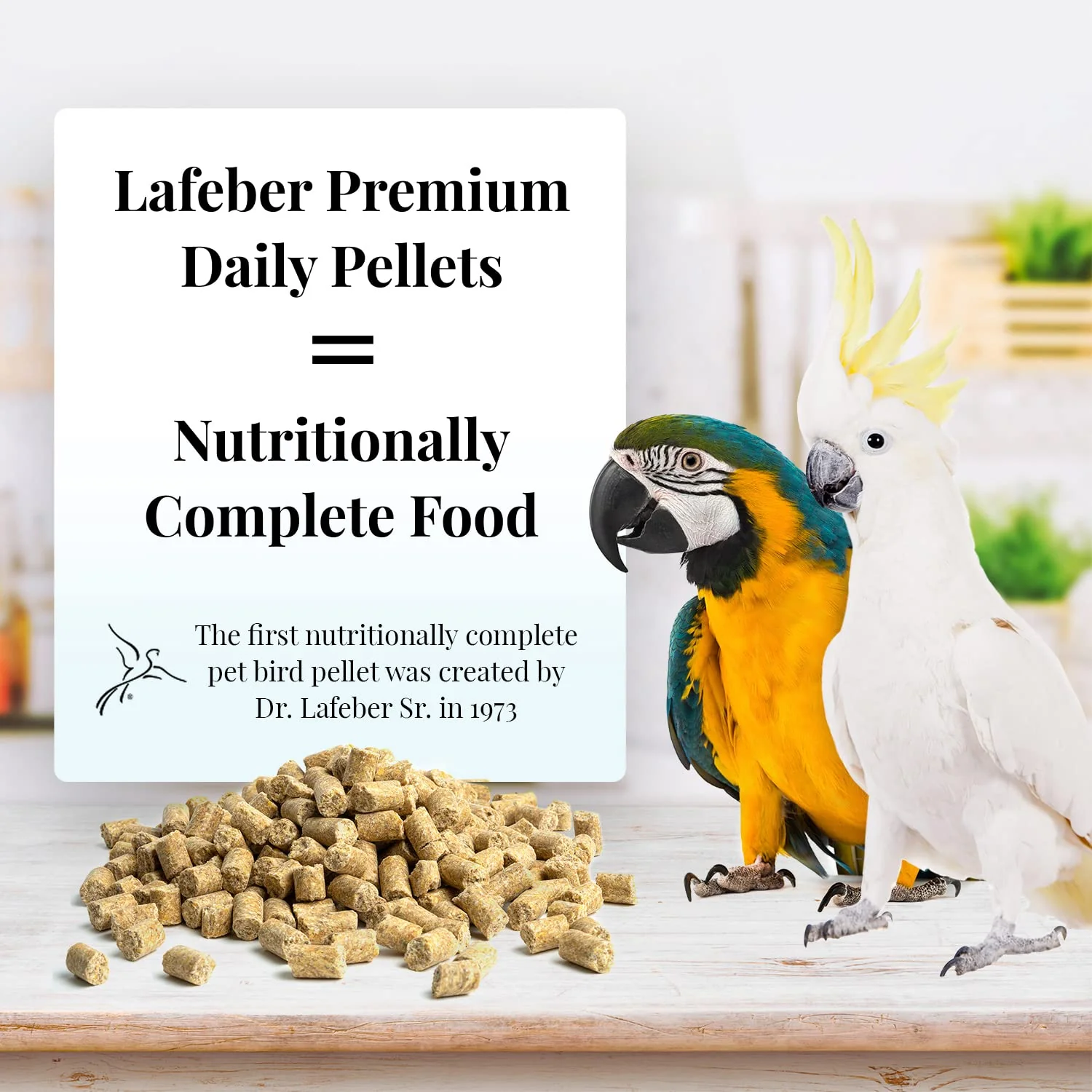 LAFEBER'S Premium Daily Diet Pellets Pet Bird Food, Made with Non-GMO and Human-Grade Ingredients, for Macaws and Cockatoos, 5 lb - Image 7