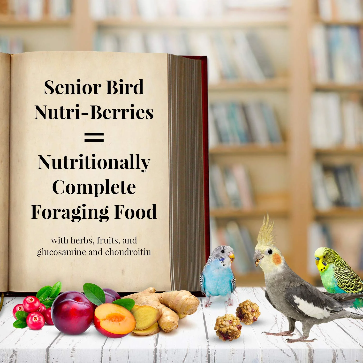 LAFEBER'S Senior Bird Nutri-Berries Pet Bird Food, Made with Non-GMO and Human-Grade Ingredients, for Parakeets & Cockatiels, 10 oz - Image 6