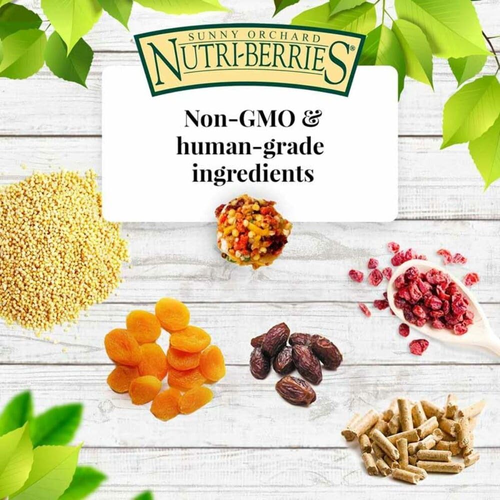 LAFEBER'S Sunny Orchard Nutri-Berries Pet Bird Food, Made with Non-GMO and Human-Grade Ingredients, for Parrots, 3 lb - Image 2