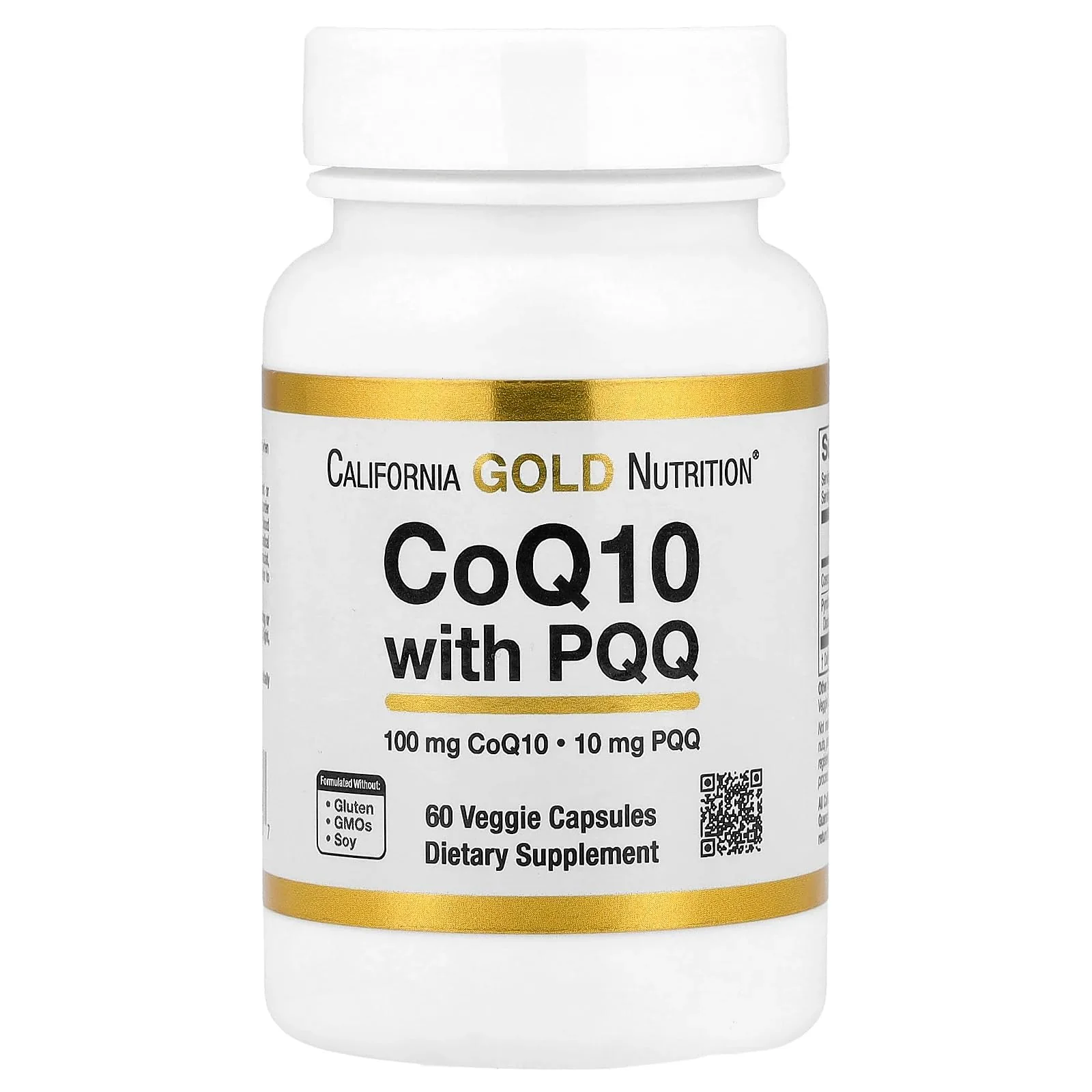 Lake Avenue Nutrition CoQ10 with PQQ, 100 mg, 60 Veggie Capsules
