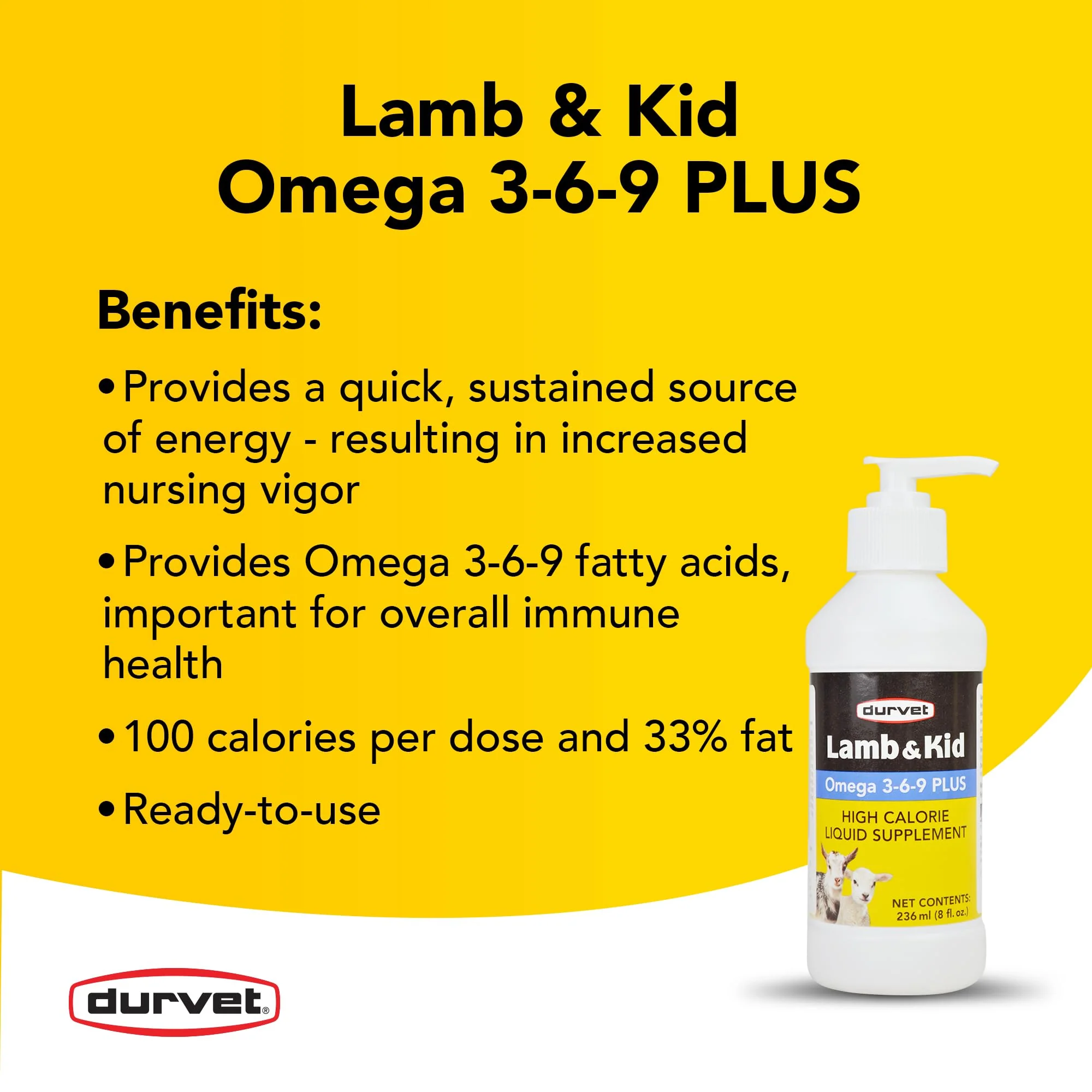 Lamb & Kid Omega 3-6-9 Plus - 8 Ounce - Image 2
