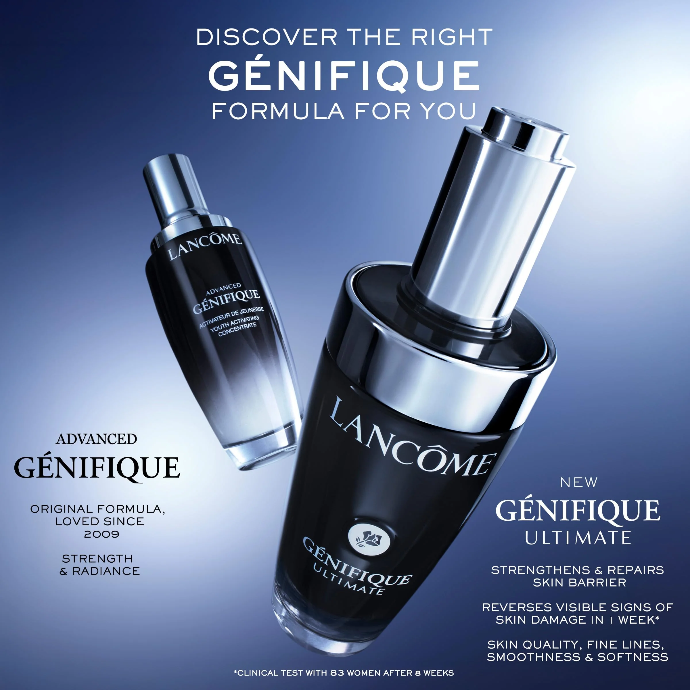 Lancôme Advanced Génifique Radiance Boosting Anti-Aging Face Serum - Visibly Hydrates & Plumps Skin - with Bifidus Prebiotic, Hyaluronic Acid & Vitamin Cg, 0.67 Fl Oz - Image 8