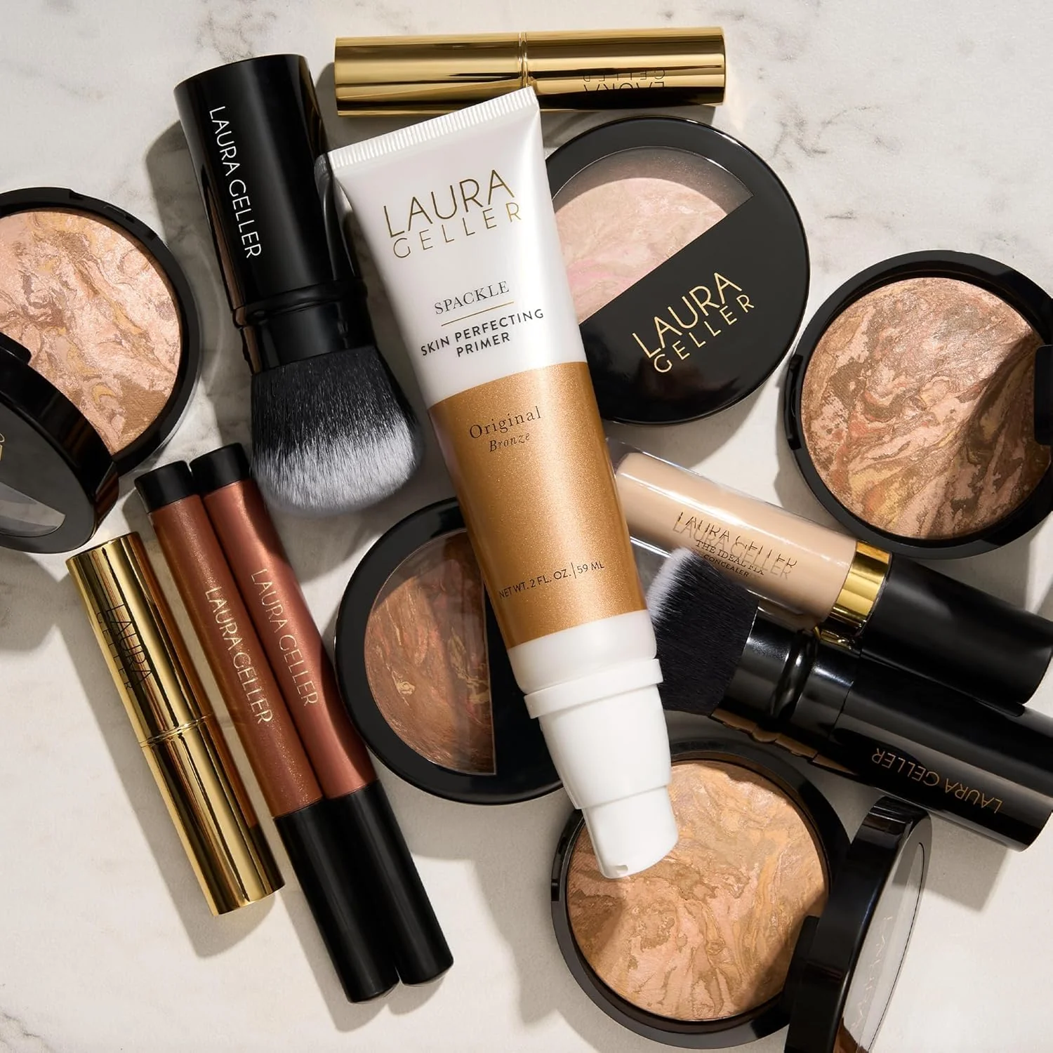 LAURA GELLER NEW YORK Baked Balance-N-Glow Illuminating Foundation - Medium - Buildable Sheer to Light Coverage - Satin Finish - Image 4