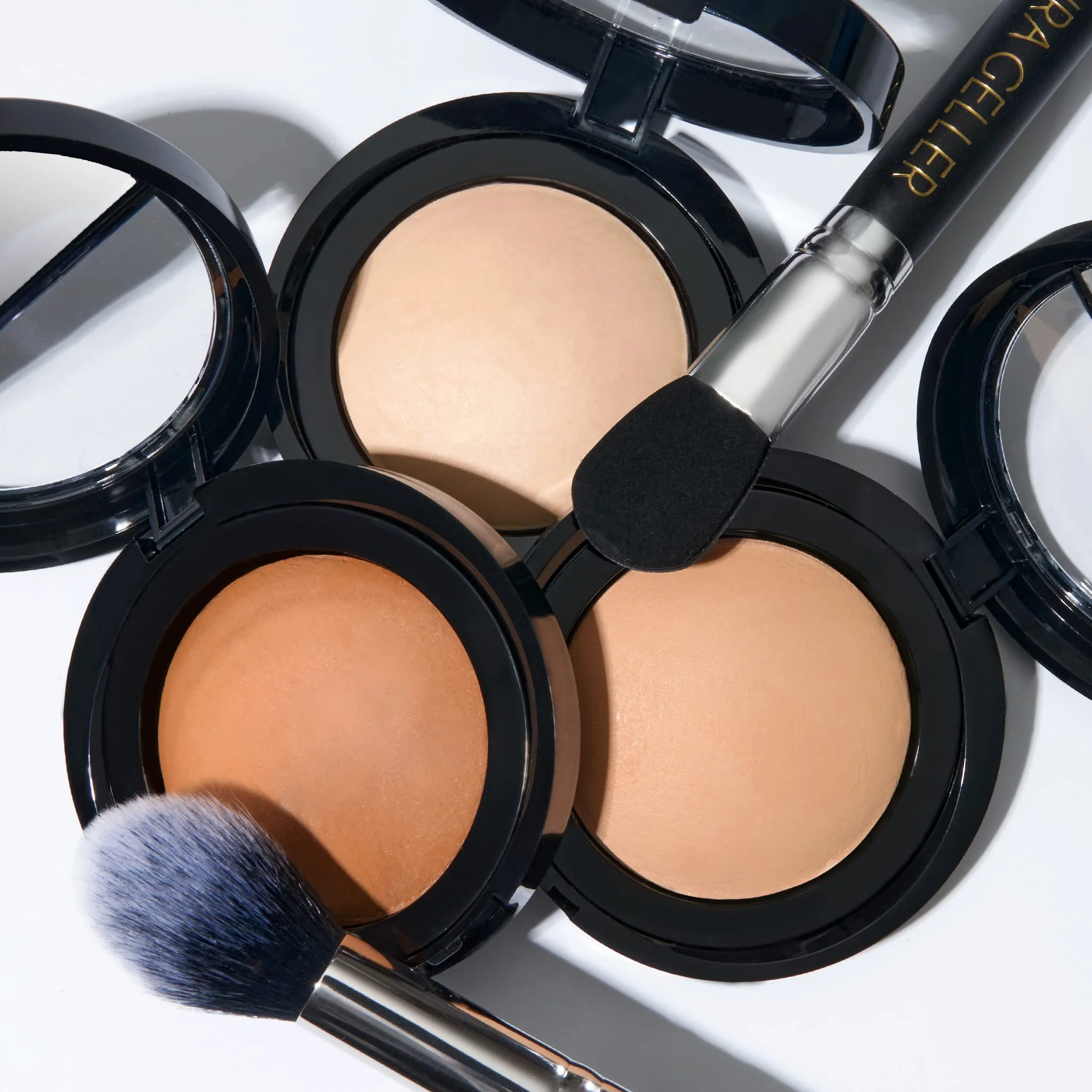 LAURA GELLER NEW YORK Baked Blurring + Setting Powder, Translucent Makeup Setting Powder For Soft-Focus Finish Minimize Fine Lines and Pores, Tan/Deep - Image 4