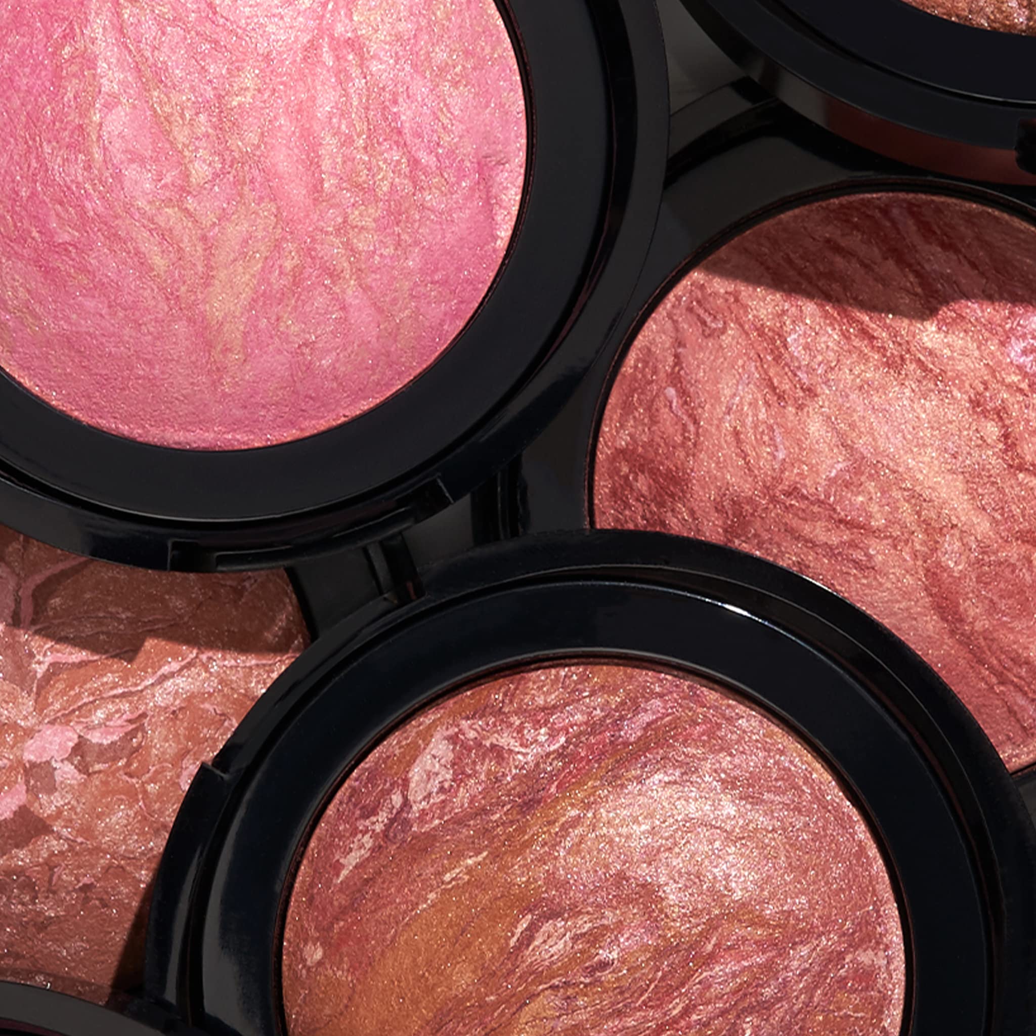 LAURA GELLER NEW YORK Baked Blush-n-Brighten Marbleized Blush + Angled Brush (02 Pink Buttercream, 47mm) - Image 4