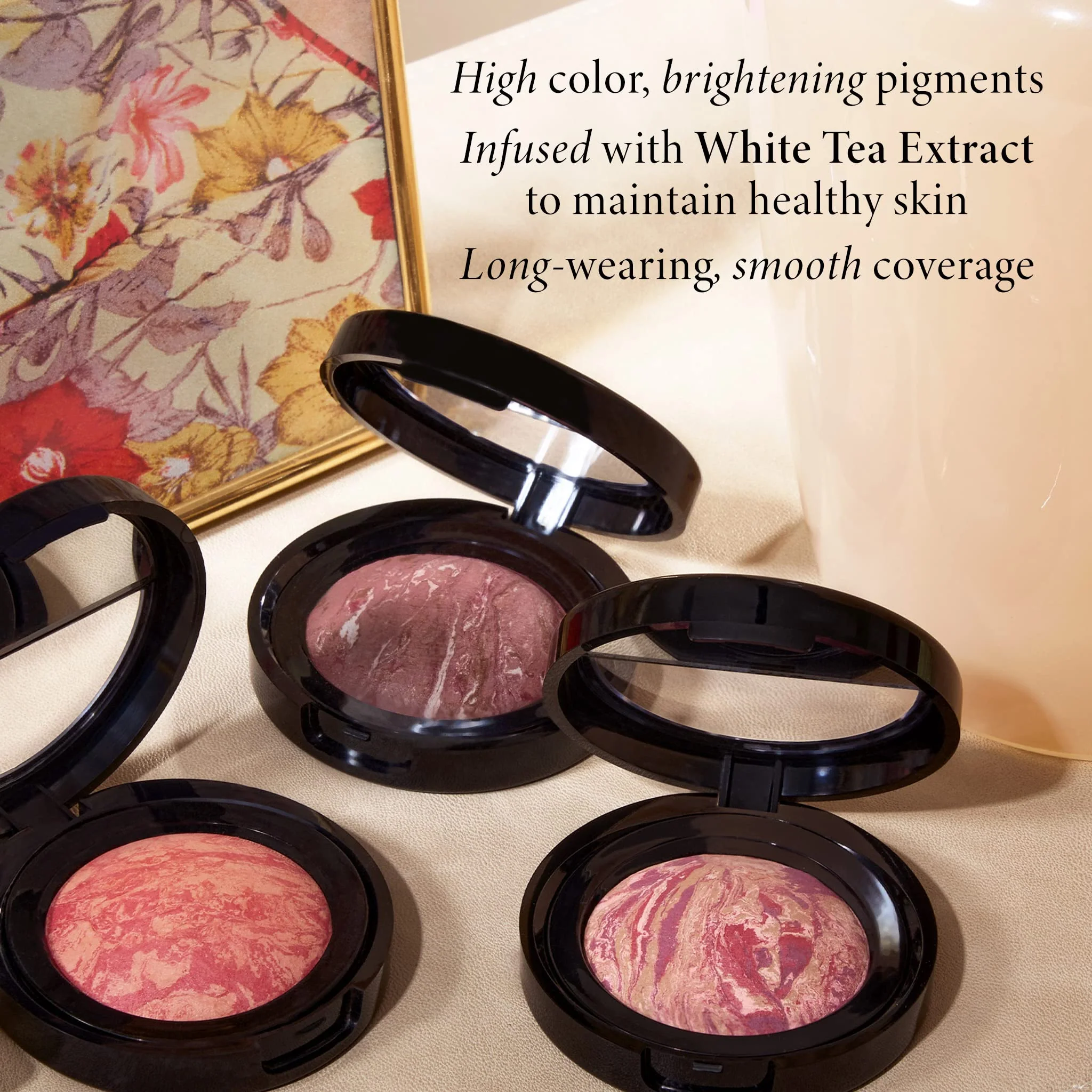 LAURA GELLER NEW YORK Baked Blush-n-Brighten Marbleized Blush + Angled Brush (02 Pink Buttercream, 47mm) - Image 9